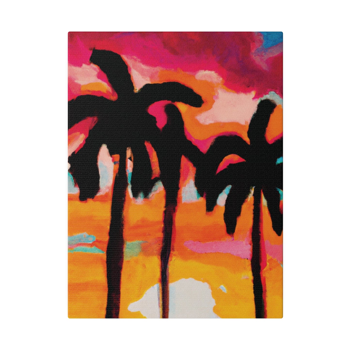 4763O - Miami Beach Sunset Painting Print | Miami | Beach | Sunset | Poster | Home Decor | Wall Art | Canvas