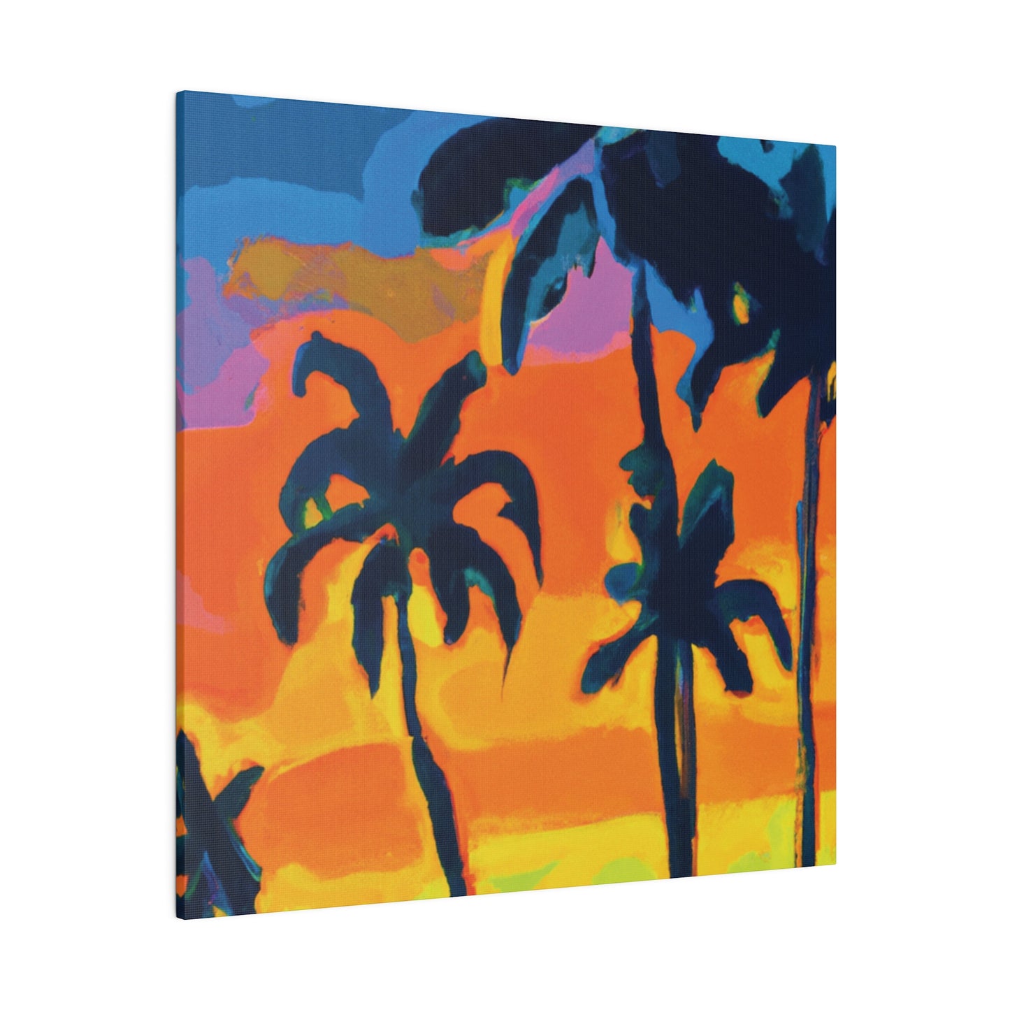 5462R - Miami Beach Sunset Painting Print | Miami | Beach | Sunset | Poster | Home Decor | Wall Art | Canvas