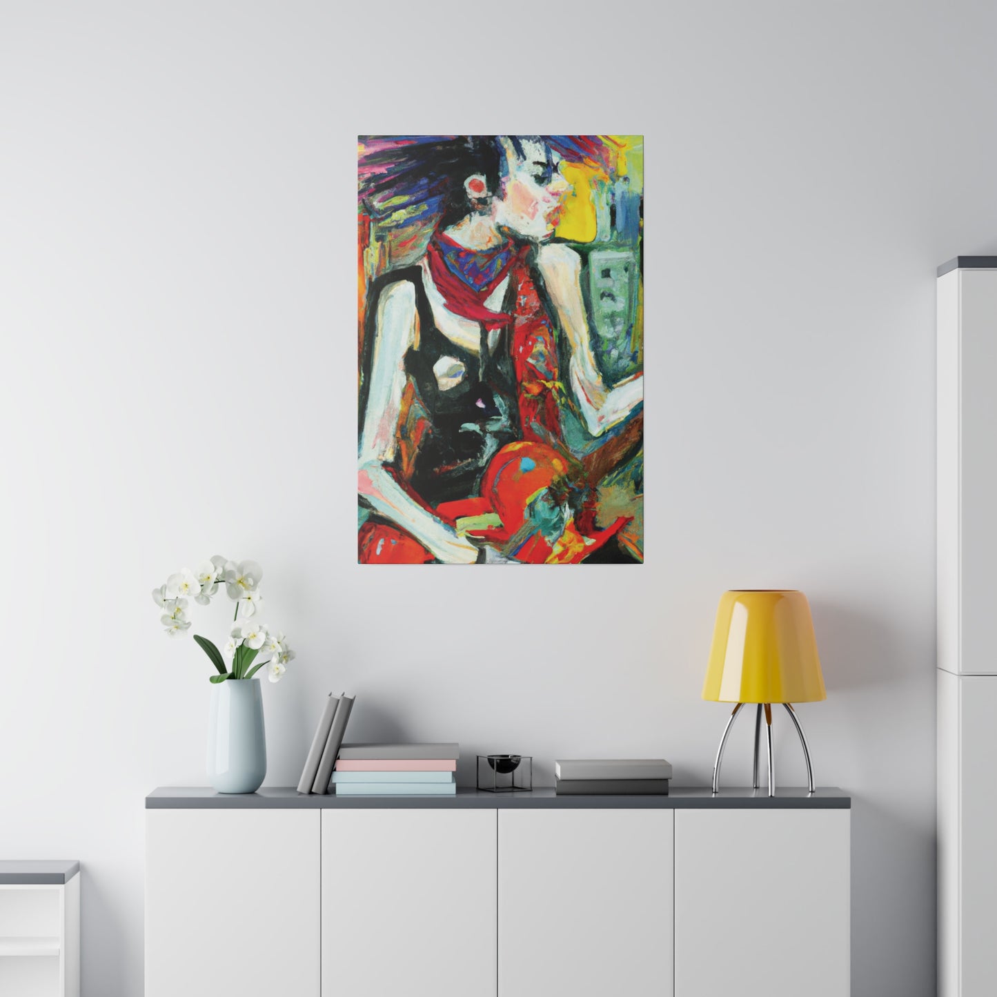 8733Q - Rockstar Oil Painting Style Print | Poster | Home Decor | Wall Art | Music Art | Canvas
