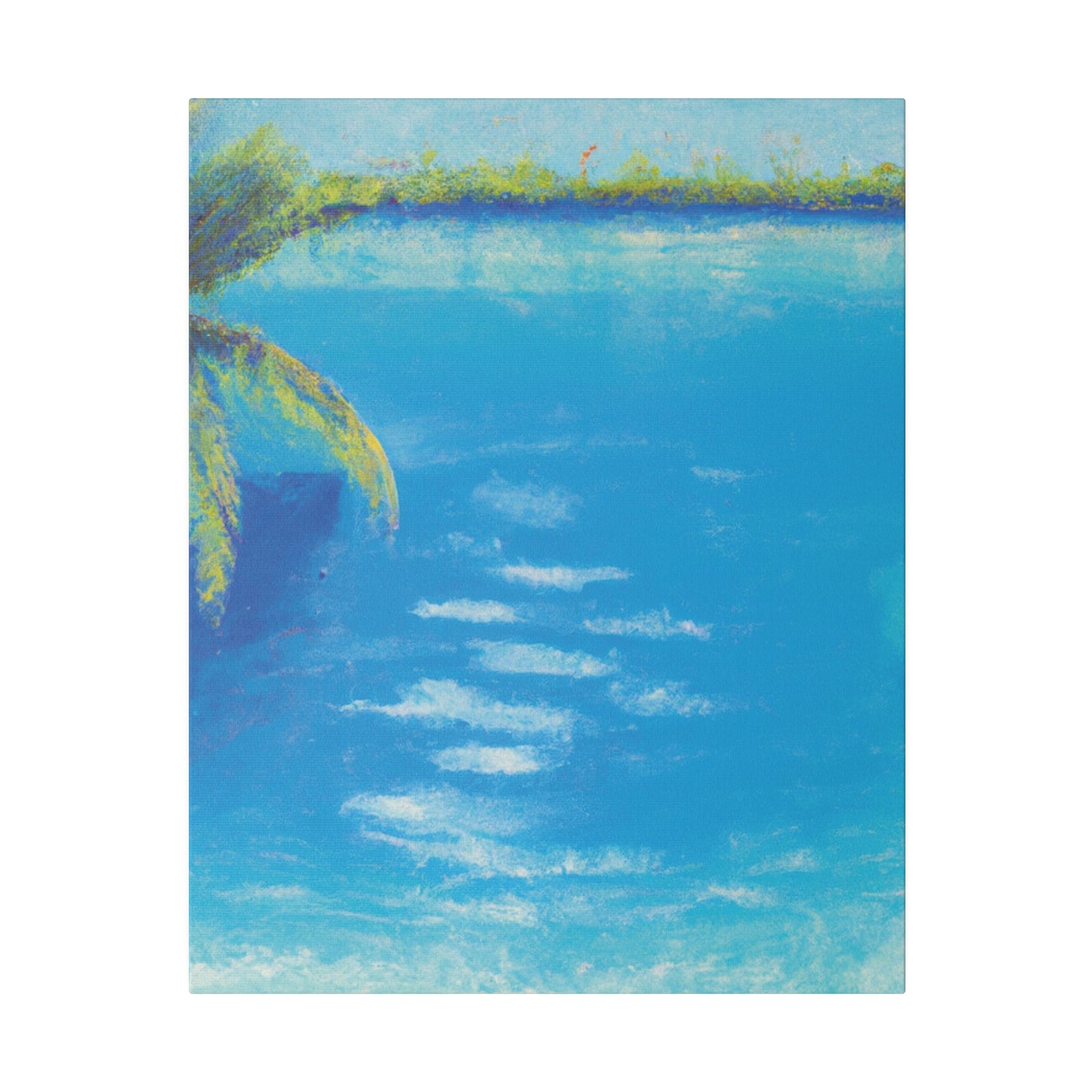 9819K - Bahamas Ocean Painting Print | Bahamas | Ocean | Beach | Poster | Home Decor | Wall Art | Canvas