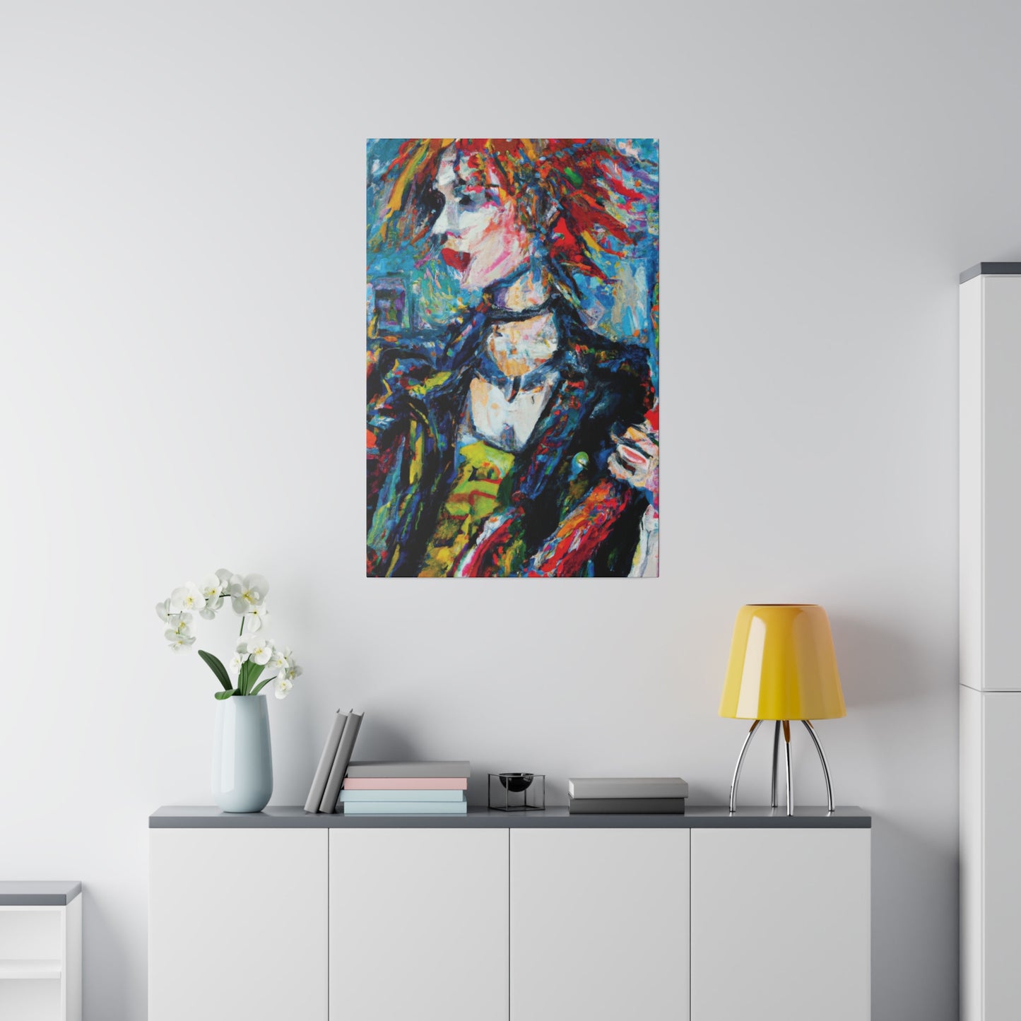 5997K - Rockstar Oil Painting Style Print | Poster | Home Decor | Wall Art | Music Art | Canvas