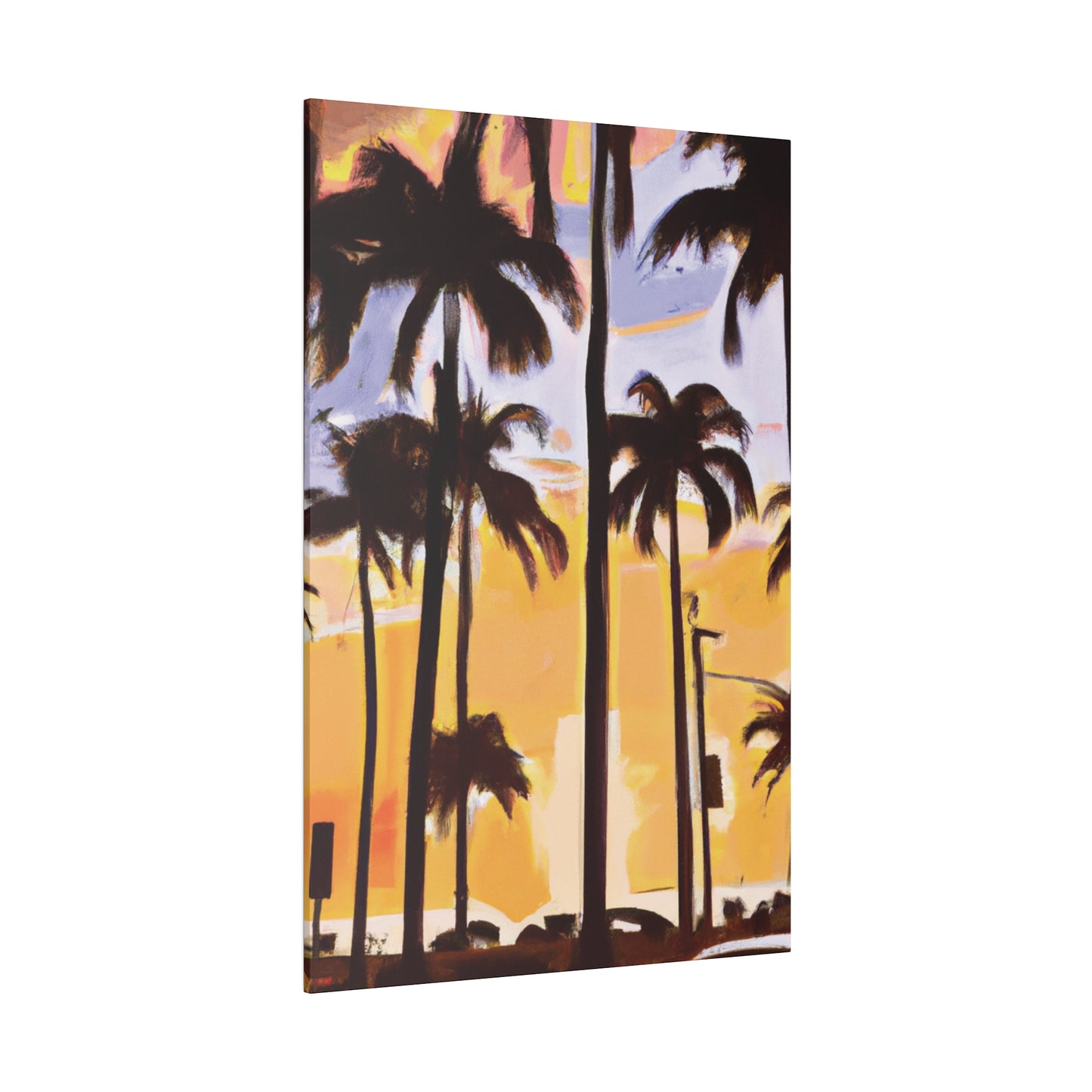 8392O - Miami Beach Sunset Painting Print | Miami | Beach | Sunset | Poster | Home Decor | Wall Art | Canvas