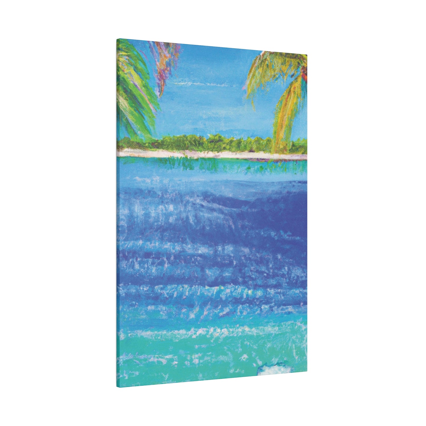 5045T - Bahamas Ocean Painting Print | Bahamas | Ocean | Beach | Poster | Home Decor | Wall Art | Canvas