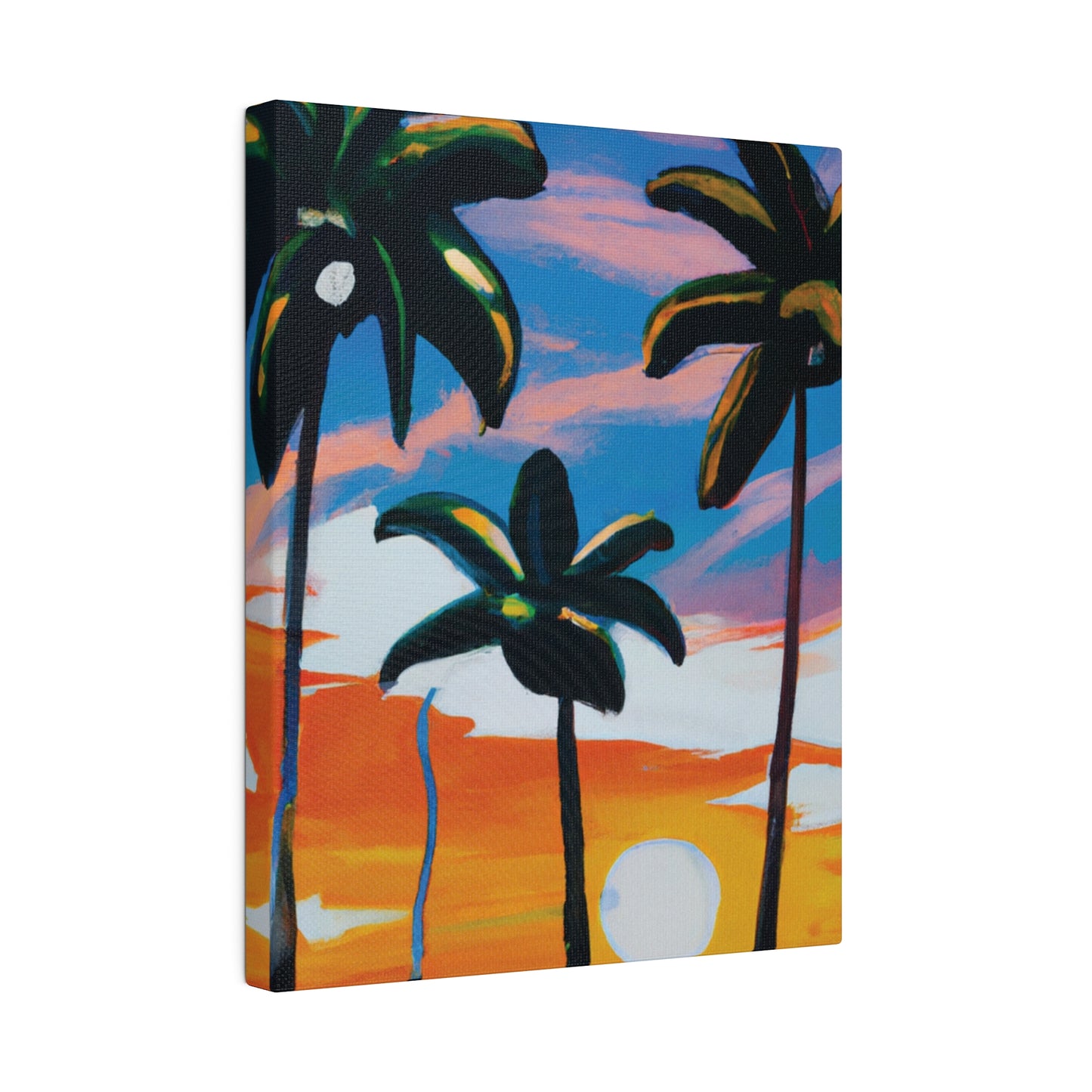 7745G - Miami Beach Sunset Painting Print | Miami | Beach | Sunset | Poster | Home Decor | Wall Art | Canvas