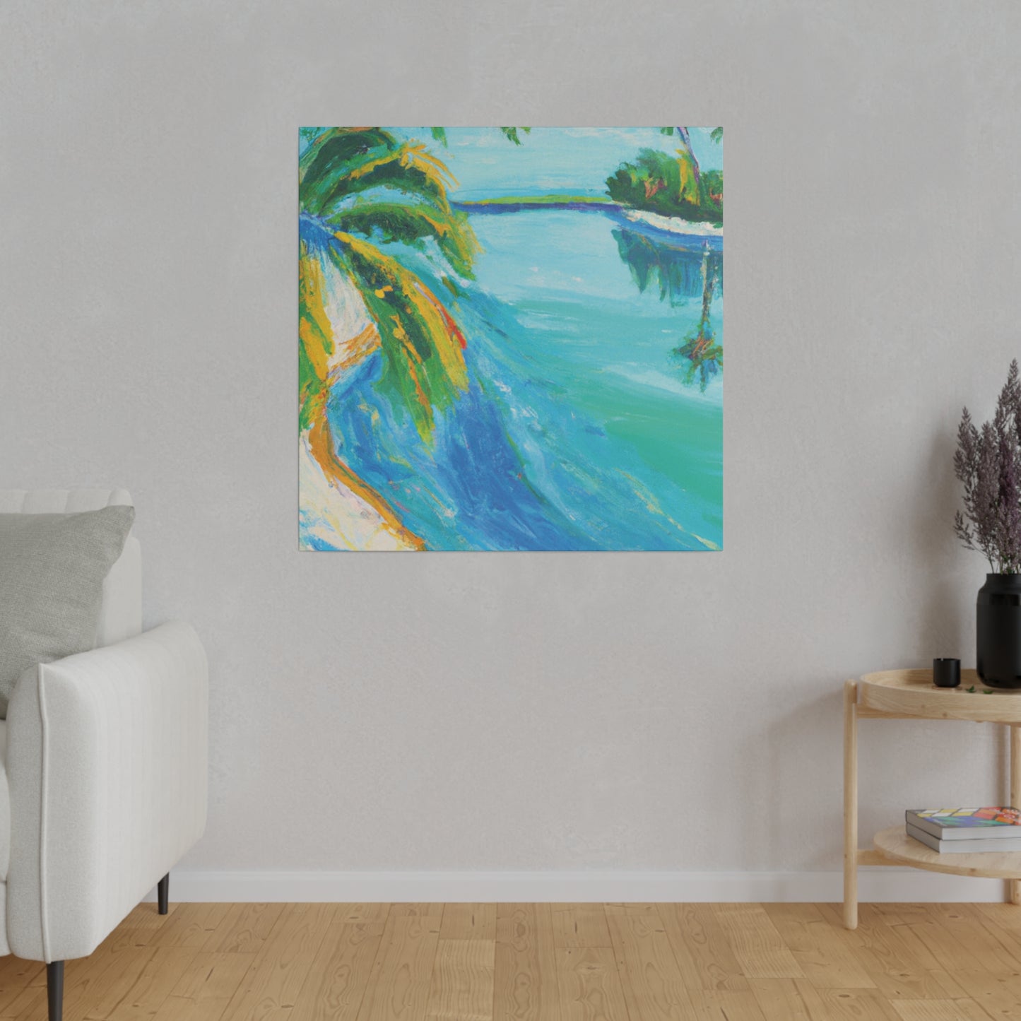 5339K - Bahamas Ocean Painting Print | Bahamas | Ocean | Beach | Poster | Home Decor | Wall Art | Canvas