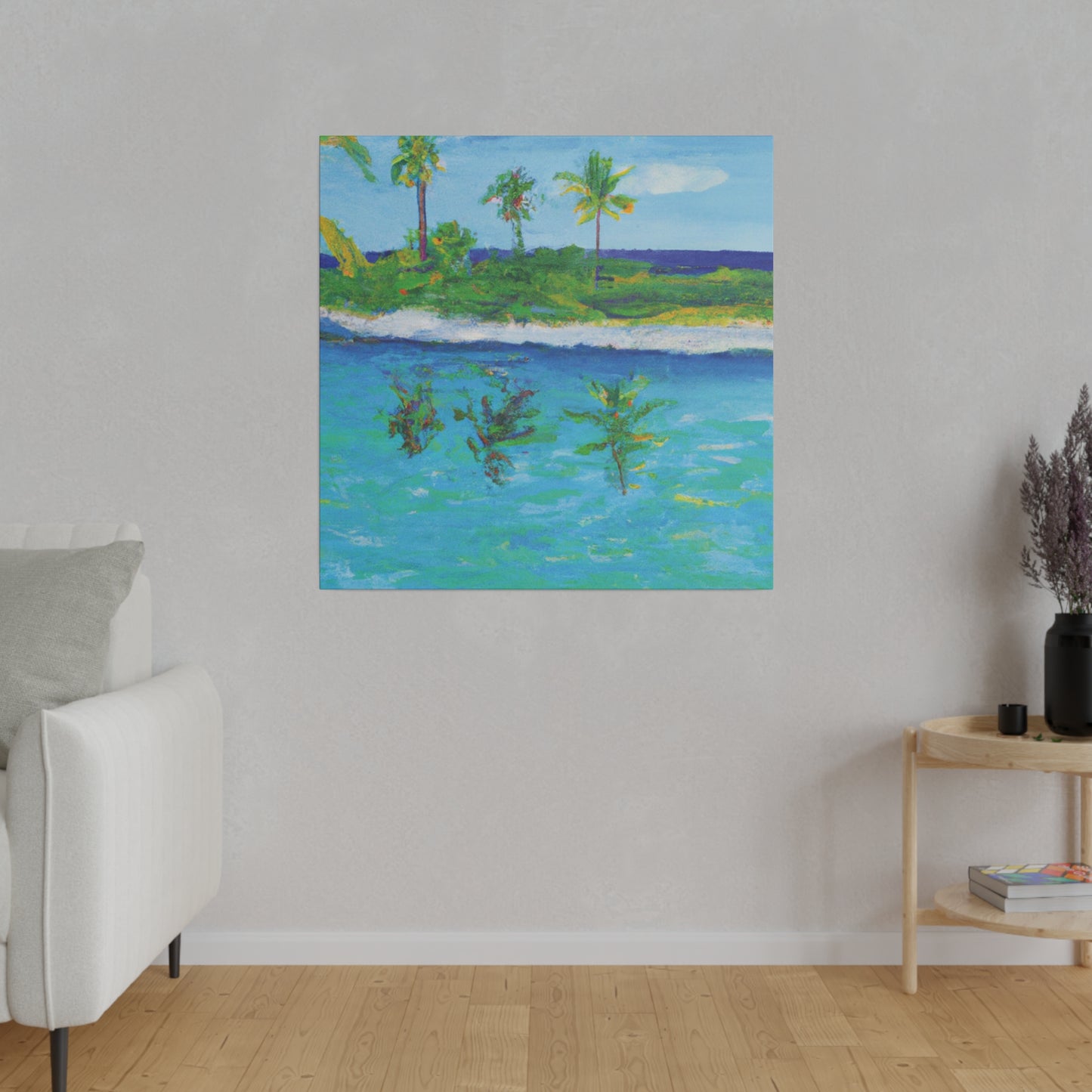 7382P - Bahamas Ocean Painting Print | Bahamas | Ocean | Beach | Poster | Home Decor | Wall Art | Canvas