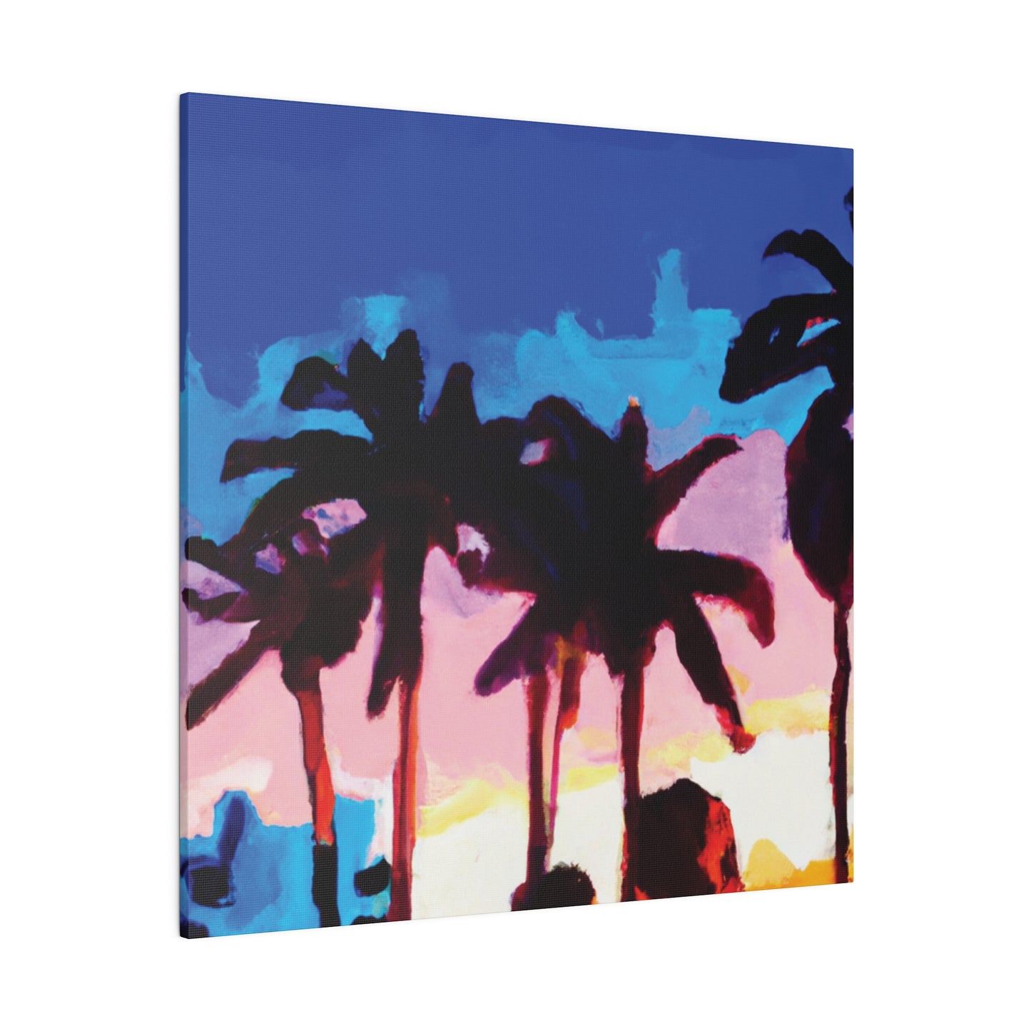 9453C - Miami Beach Sunset Painting Print | Miami | Beach | Sunset | Poster | Home Decor | Wall Art | Canvas