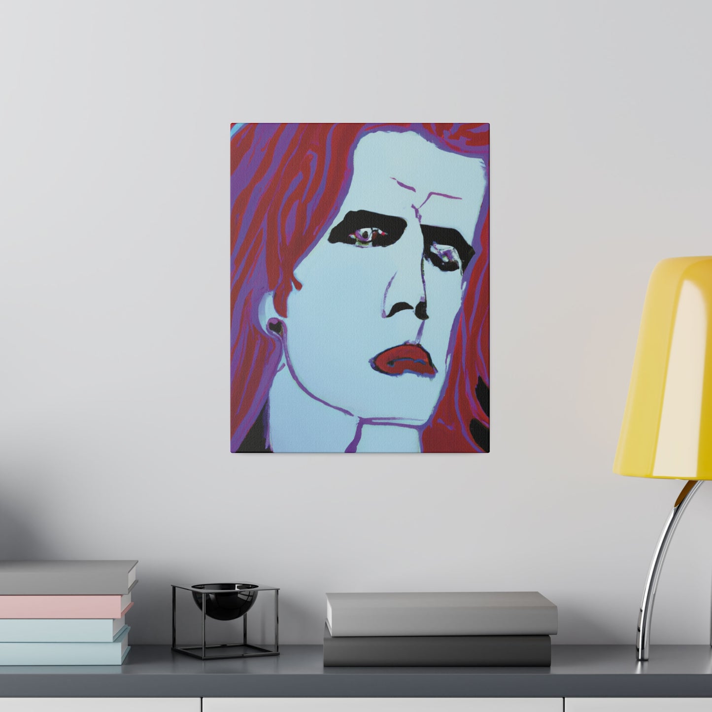 9068G - Rockstar Painting Print | Face | Abstract | Poster | Home Decor | Wall Art | Music Art | Canvas