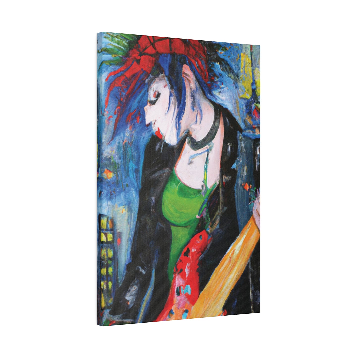 9423T - Rockstar Oil Painting Style Print | Poster | Home Decor | Wall Art | Music Art | Canvas