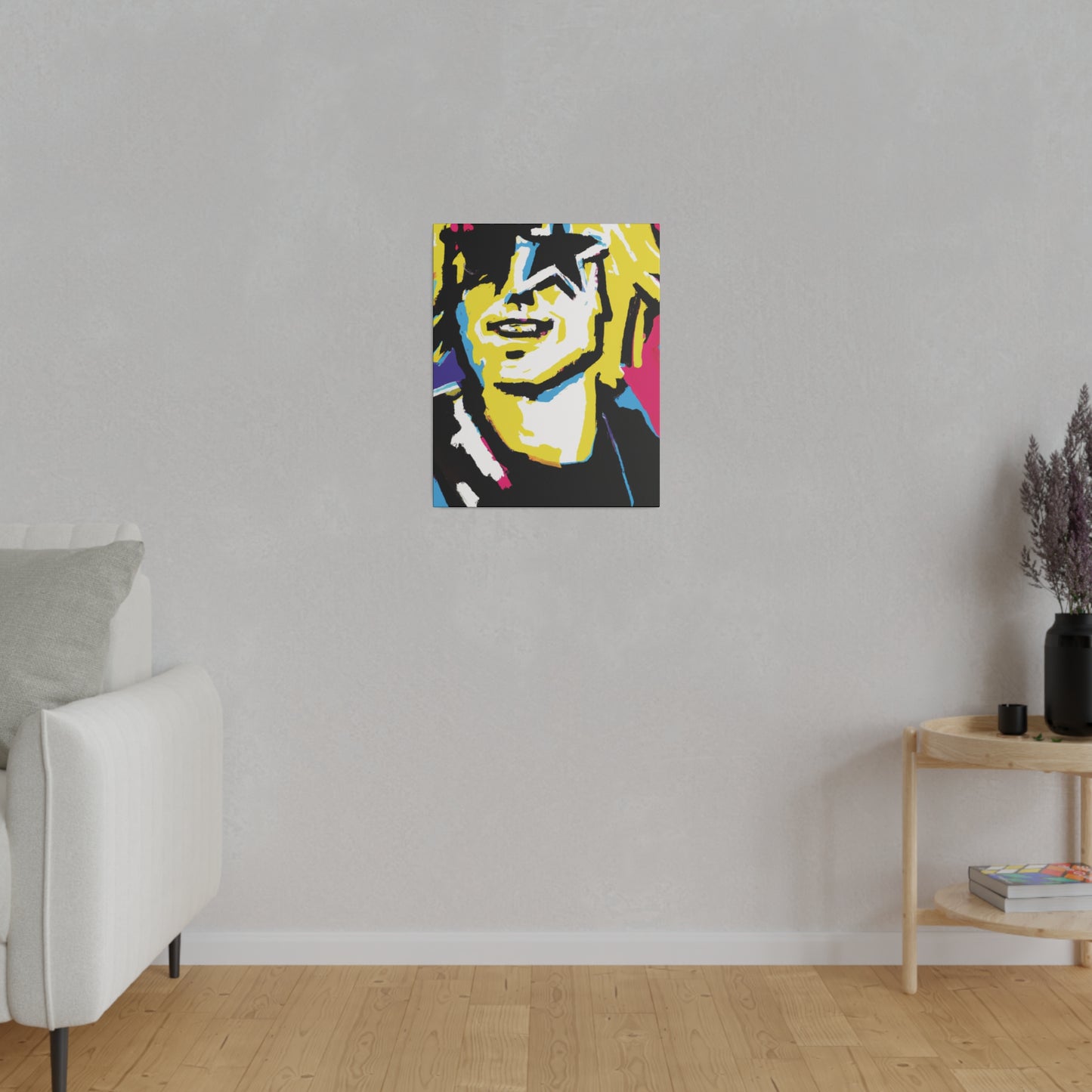 3292X - Rockstar Painting Print | Face | Abstract | Poster | Home Decor | Wall Art | Music Art | Canvas