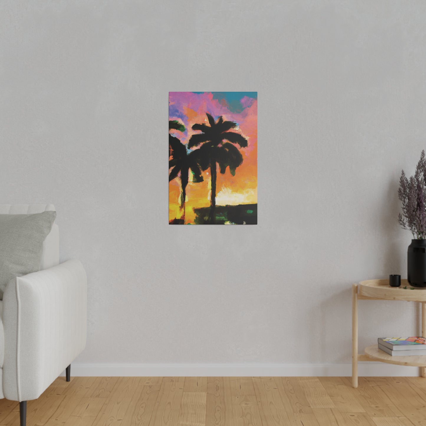 1532W - Miami Beach Sunset Painting Print | Miami | Beach | Sunset | Poster | Home Decor | Wall Art | Canvas