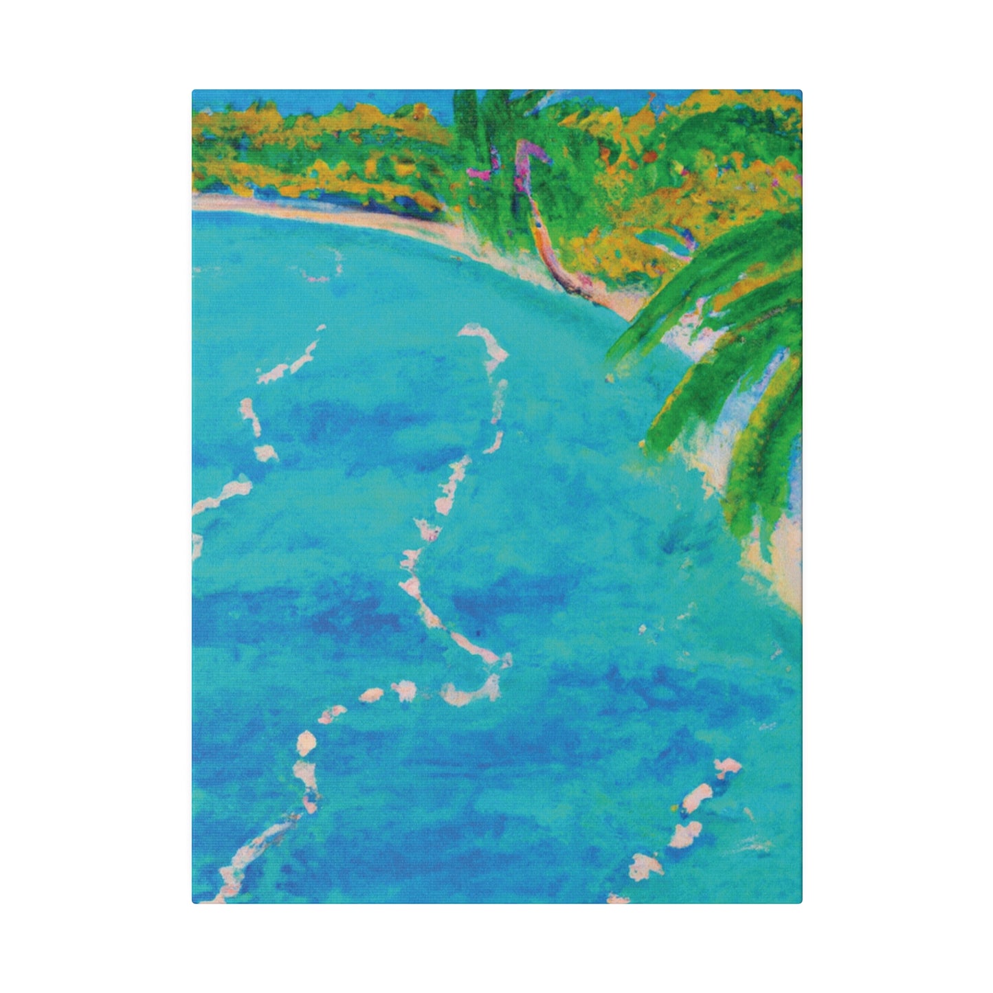 6605P - Bahamas Ocean Painting Print | Bahamas | Ocean | Beach | Poster | Home Decor | Wall Art | Canvas