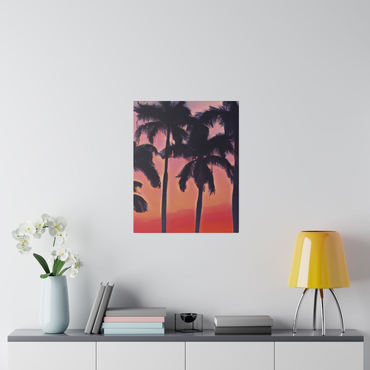 7239V - Miami Beach Sunset Painting Print | Miami | Beach | Sunset | Poster | Home Decor | Wall Art | Canvas