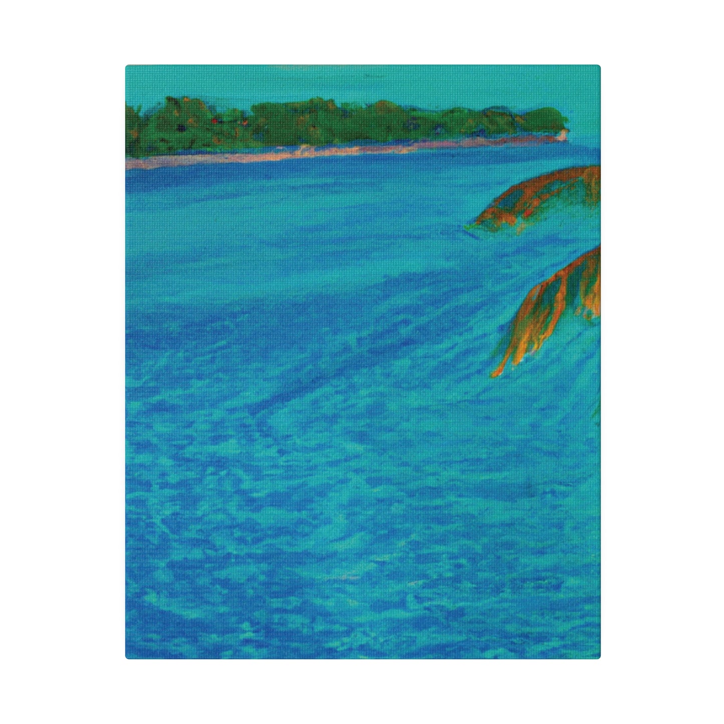 3303Q - Bahamas Ocean Painting Print | Bahamas | Ocean | Beach | Poster | Home Decor | Wall Art | Canvas