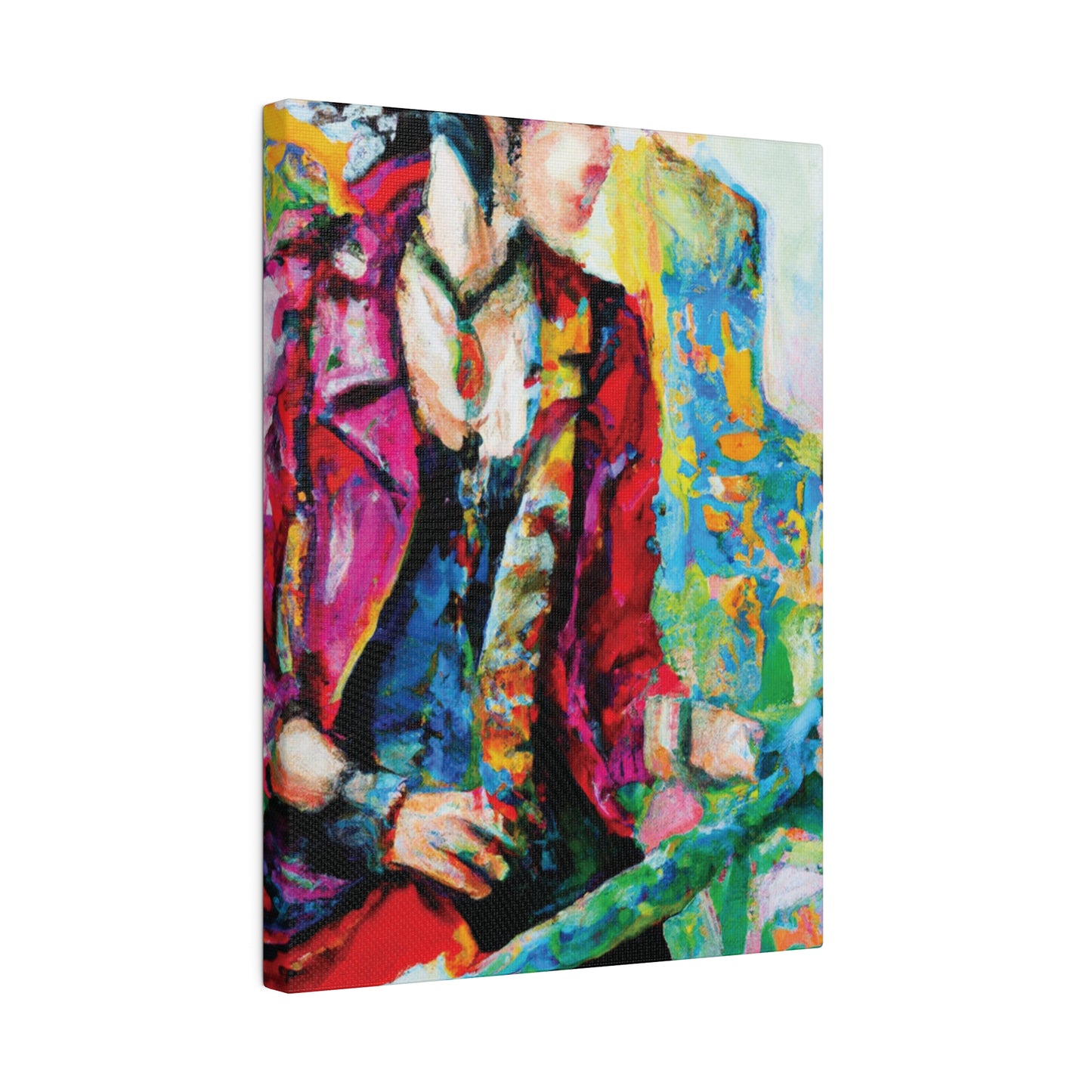 7234K - Rockstar Oil Painting Style Print | Poster | Home Decor | Wall Art | Music Art | Canvas