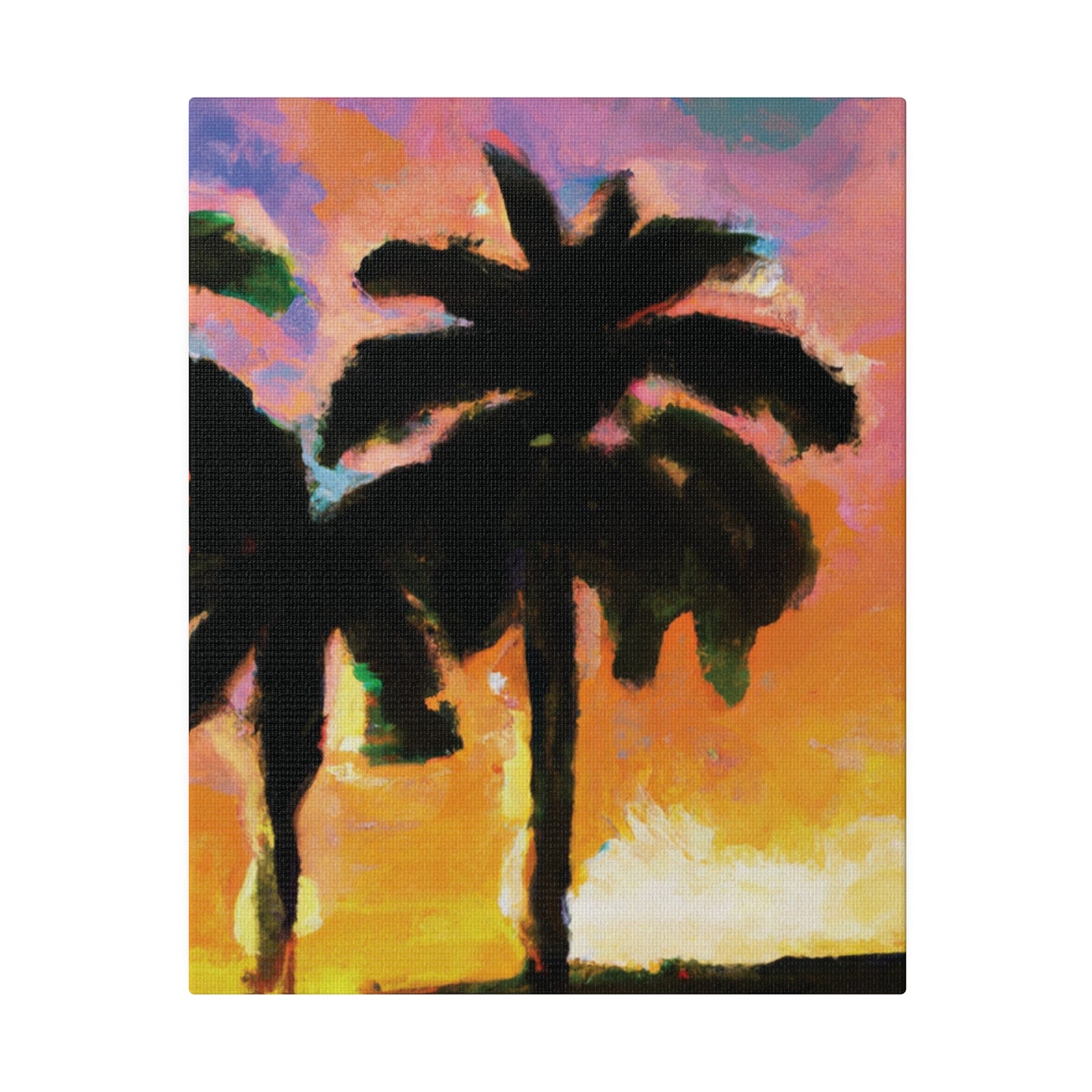 1532W - Miami Beach Sunset Painting Print | Miami | Beach | Sunset | Poster | Home Decor | Wall Art | Canvas