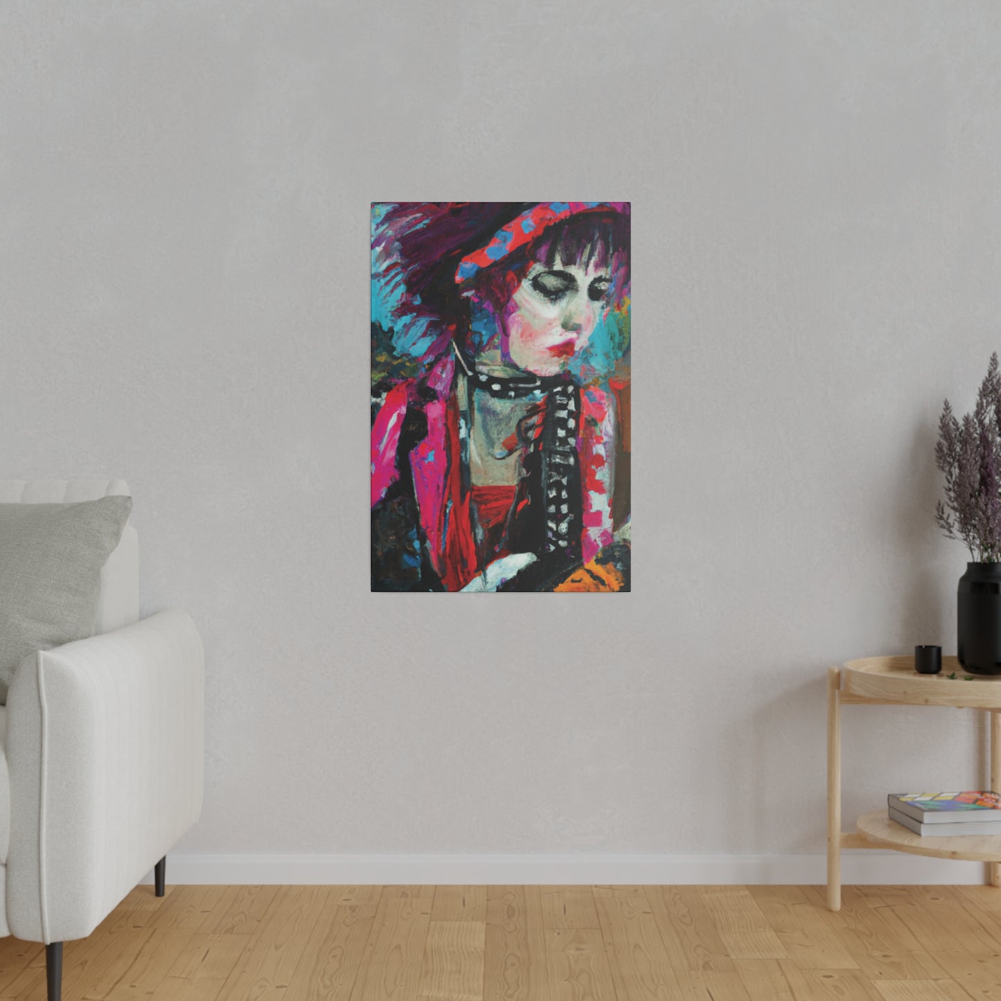 9225T - Rockstar Oil Painting Style Print | Poster | Home Decor | Wall Art | Music Art | Canvas