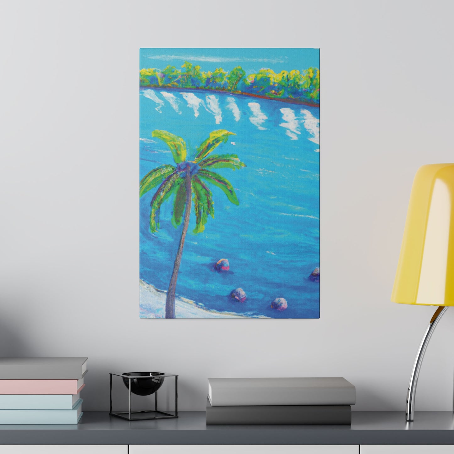 3952F - Bahamas Ocean Painting Print | Bahamas | Ocean | Beach | Poster | Home Decor | Wall Art | Canvas