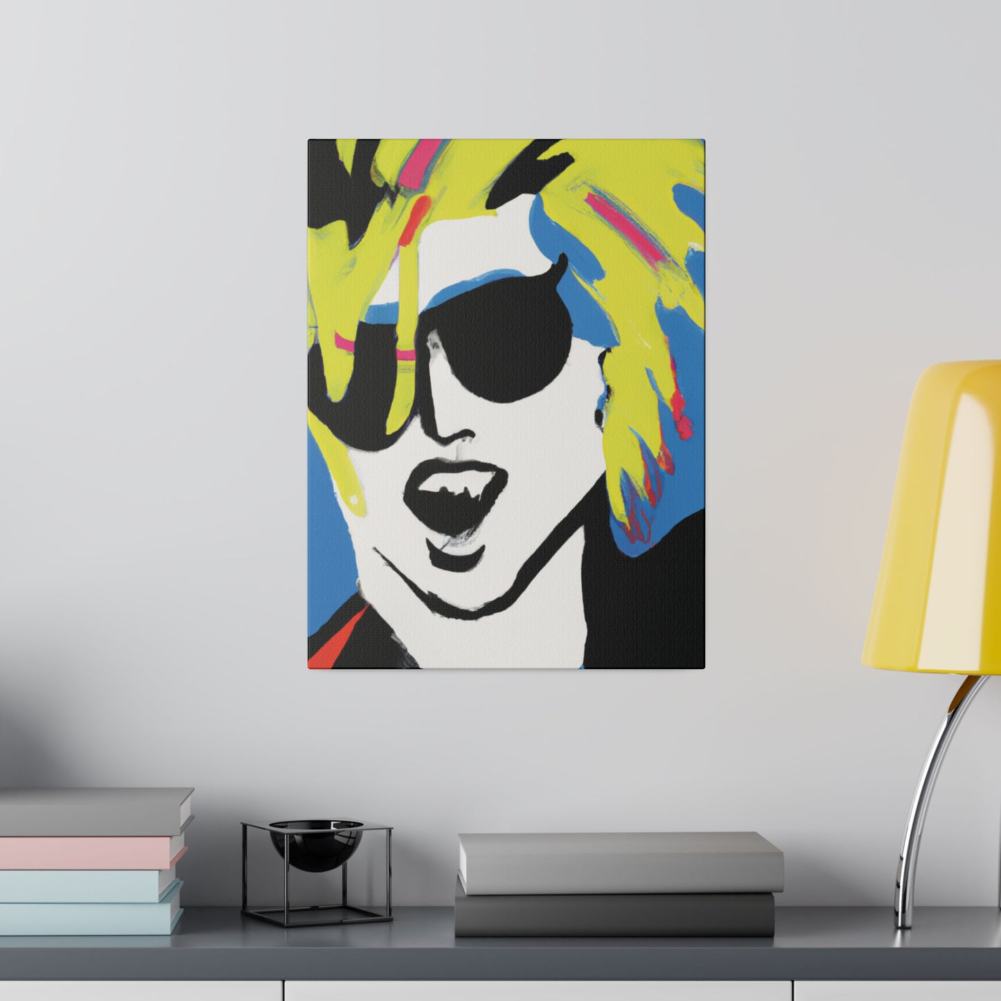 7500X - Rockstar Painting Print | Face | Abstract | Poster | Home Decor | Wall Art | Music Art | Canvas