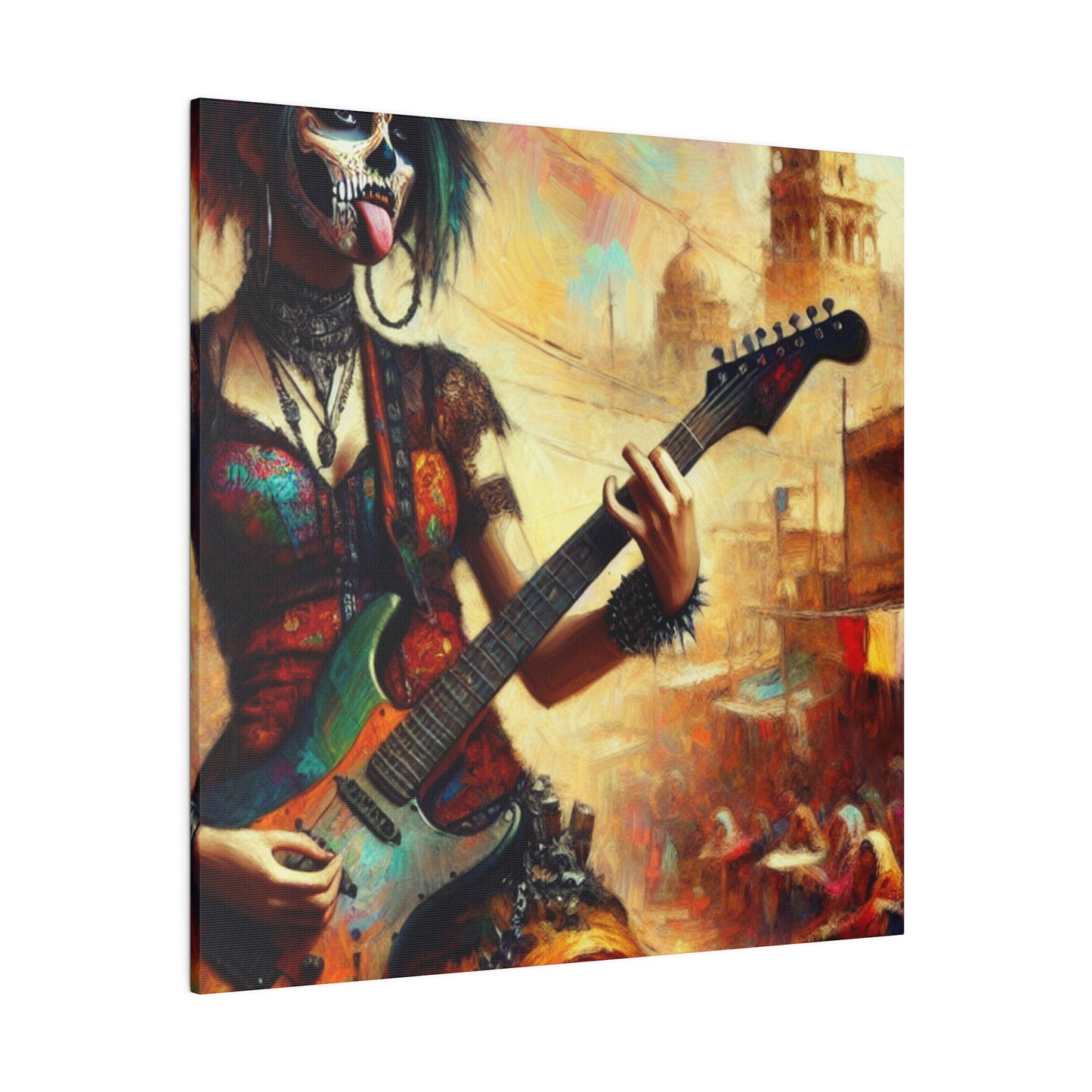 3752F - Rockstar Oil Painting Style Print | Poster | Home Decor | Wall Art | Music Art | Canvas