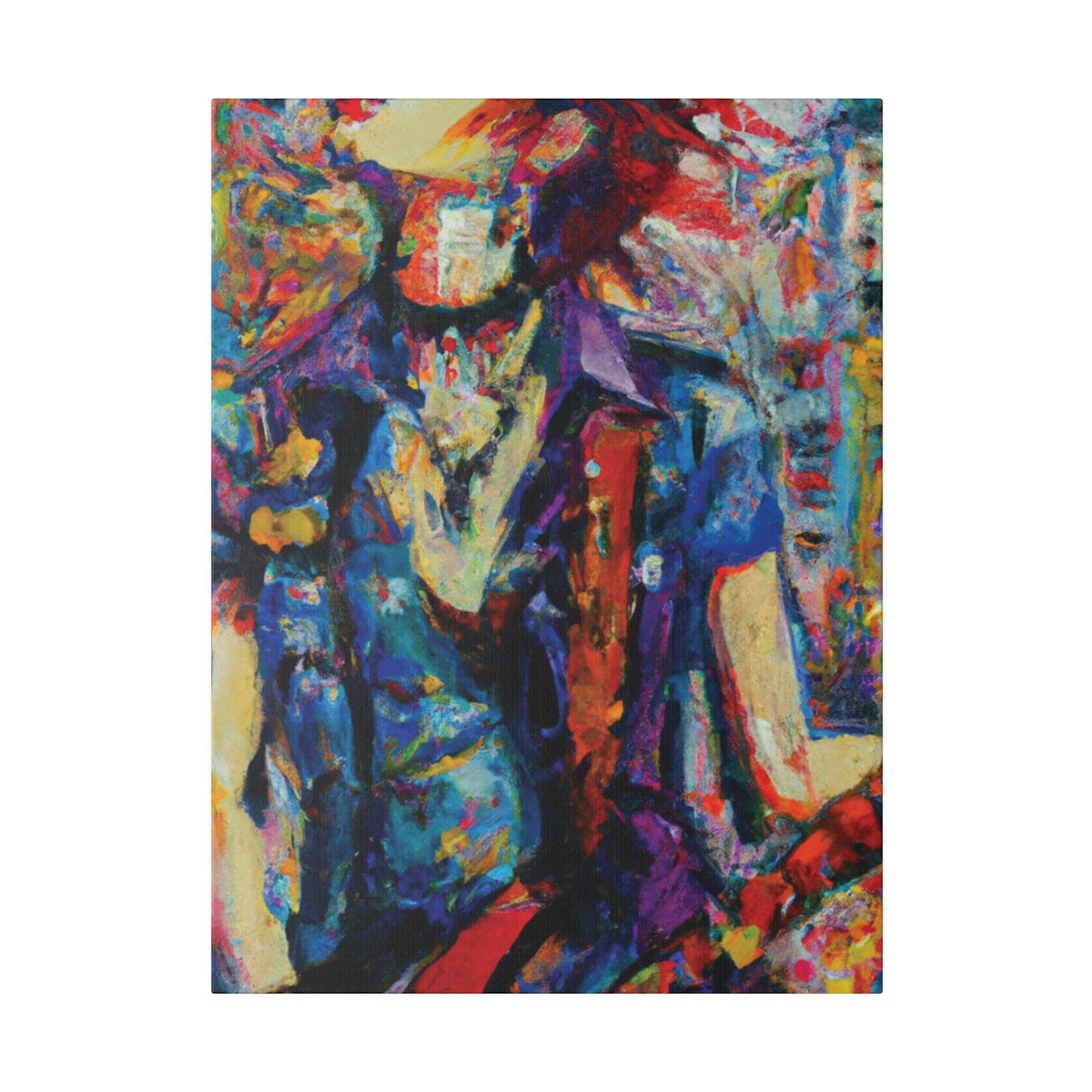 9667F - Rockstar Oil Painting Style Print | Poster | Home Decor | Wall Art | Music Art | Canvas