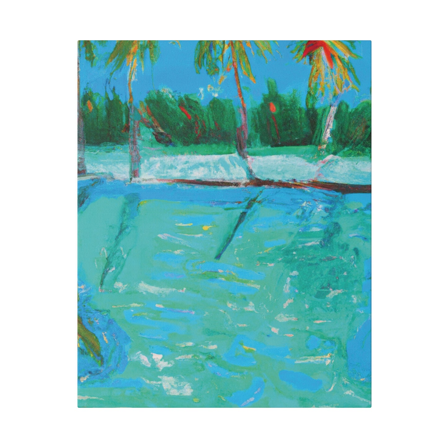 8483P - Bahamas Ocean Painting Print | Bahamas | Ocean | Beach | Poster | Home Decor | Wall Art | Canvas