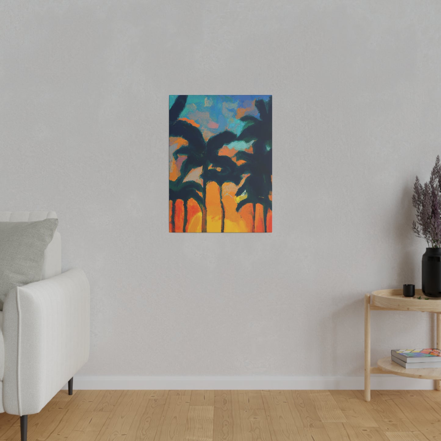 6877B - Miami Beach Sunset Painting Print | Miami | Beach | Sunset | Poster | Home Decor | Wall Art | Canvas