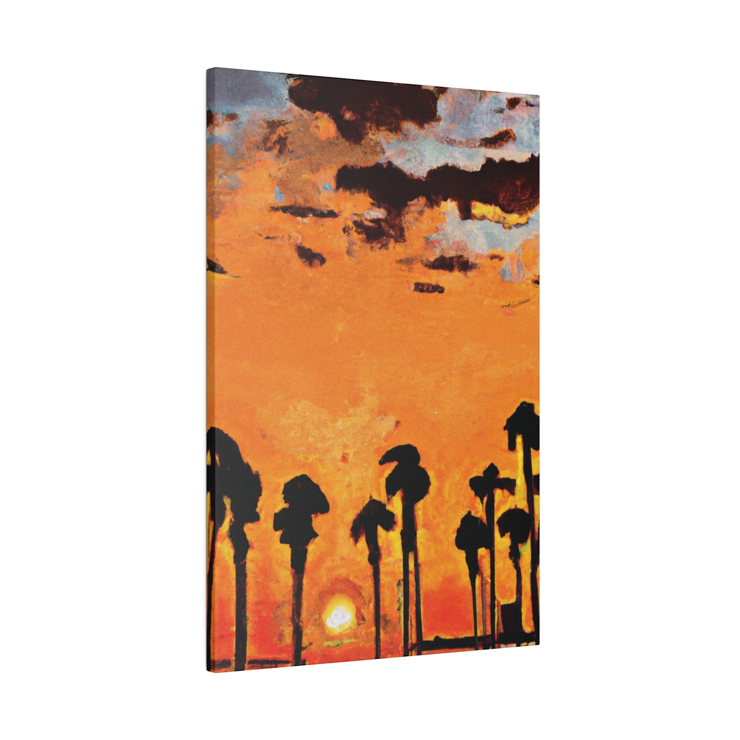 3231S - Miami Beach Sunset Painting Print | Miami | Beach | Sunset | Poster | Home Decor | Wall Art | Canvas