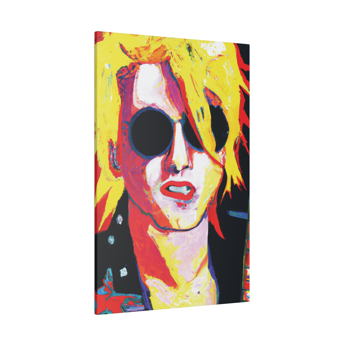 4786R - Rockstar Painting Print | Face | Abstract | Poster | Home Decor | Wall Art | Music Art | Canvas