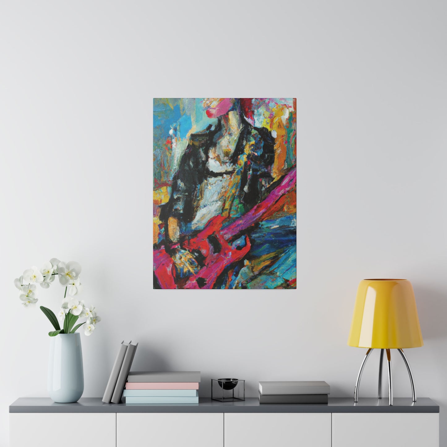 472O - Rockstar Oil Painting Style Print | Poster | Home Decor | Wall Art | Music Art | Canvas