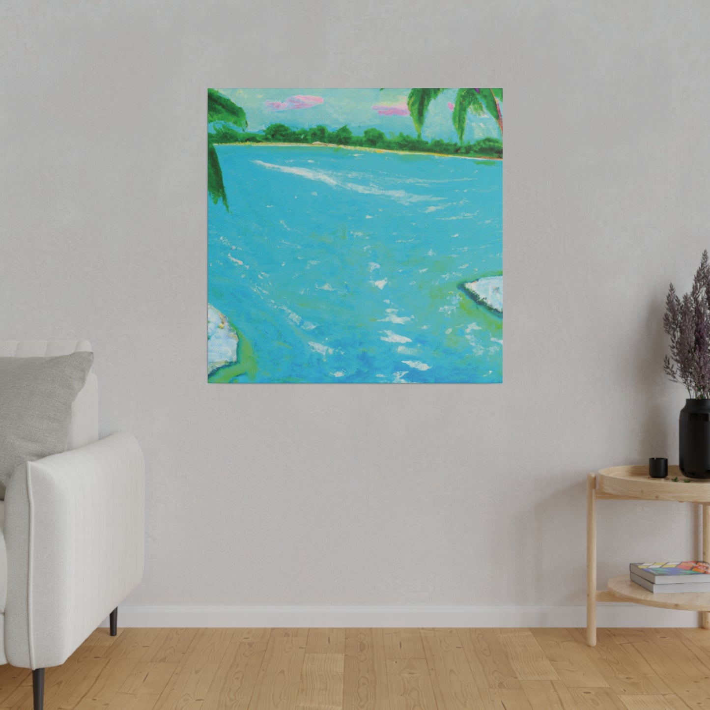6527F - Bahamas Ocean Painting Print | Bahamas | Ocean | Beach | Poster | Home Decor | Wall Art | Canvas