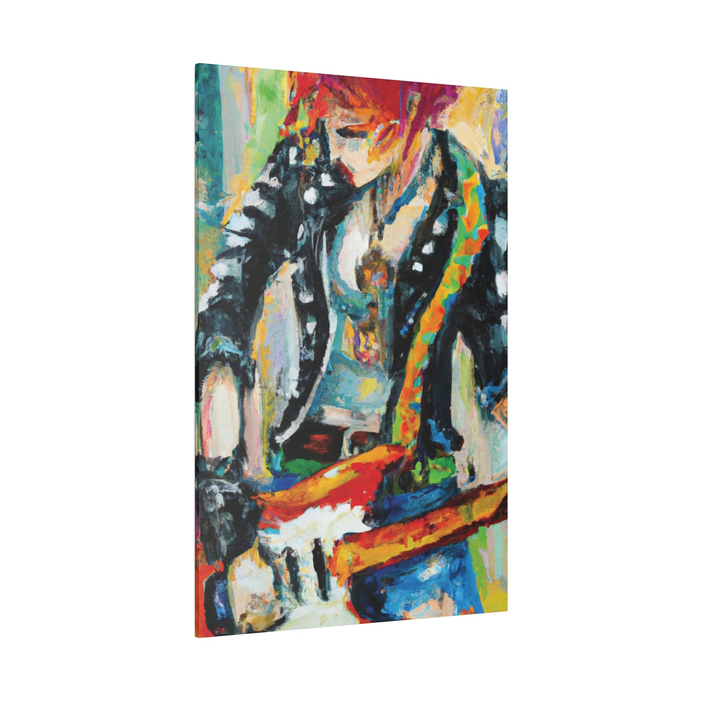 7581U - Rockstar Oil Painting Style Print | Poster | Home Decor | Wall Art | Music Art | Canvas