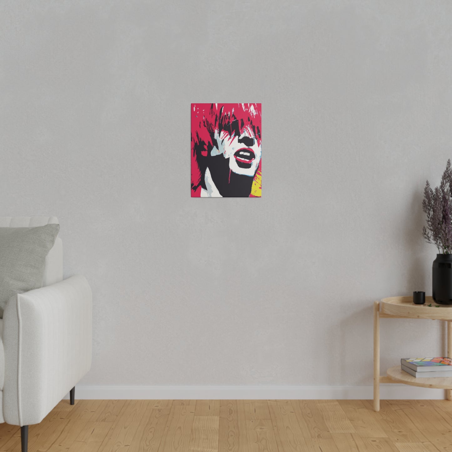 8269P - Rockstar Painting Print | Face | Abstract | Poster | Home Decor | Wall Art | Music Art | Canvas