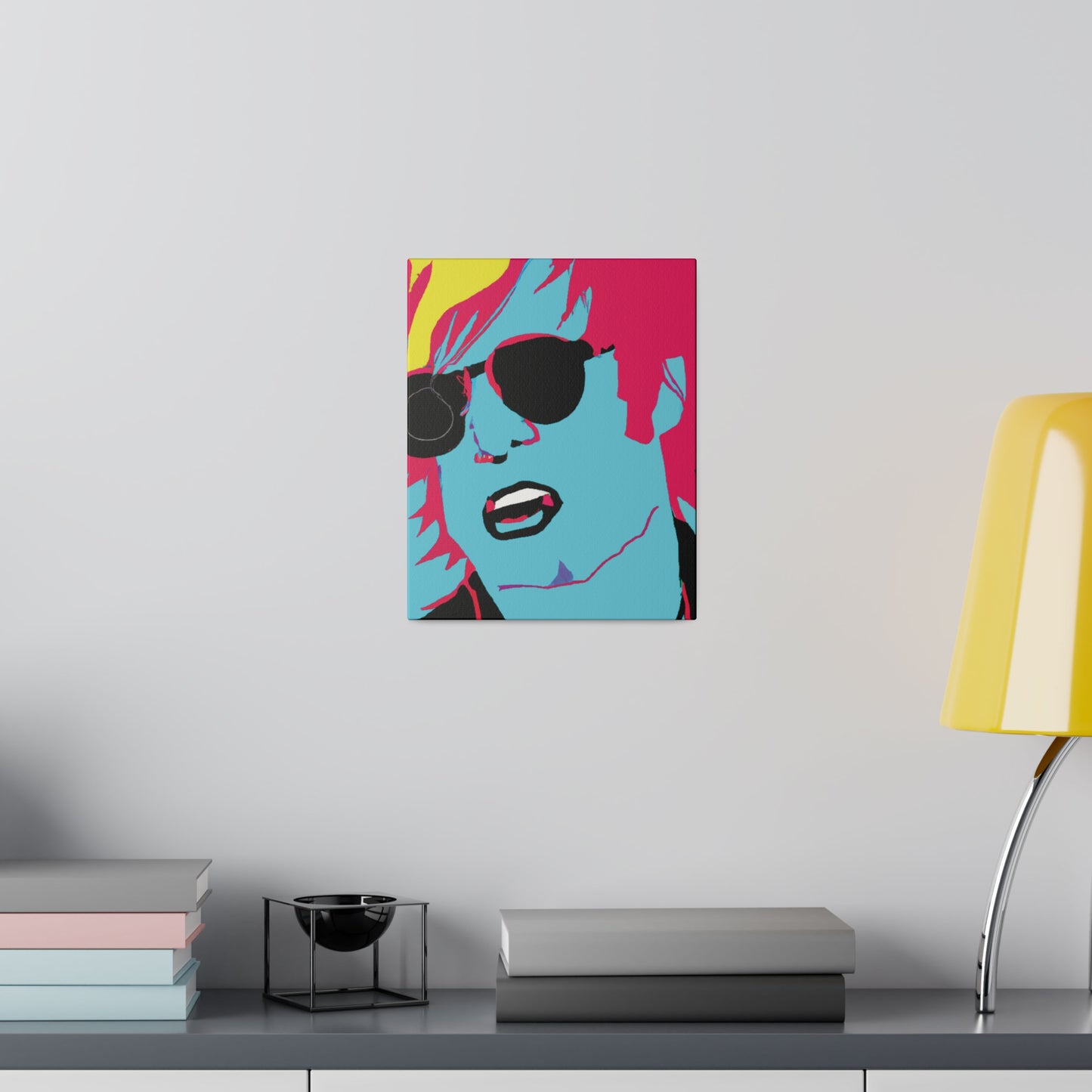 6426B - Rockstar Painting Print | Face | Abstract | Poster | Home Decor | Wall Art | Music Art | Canvas