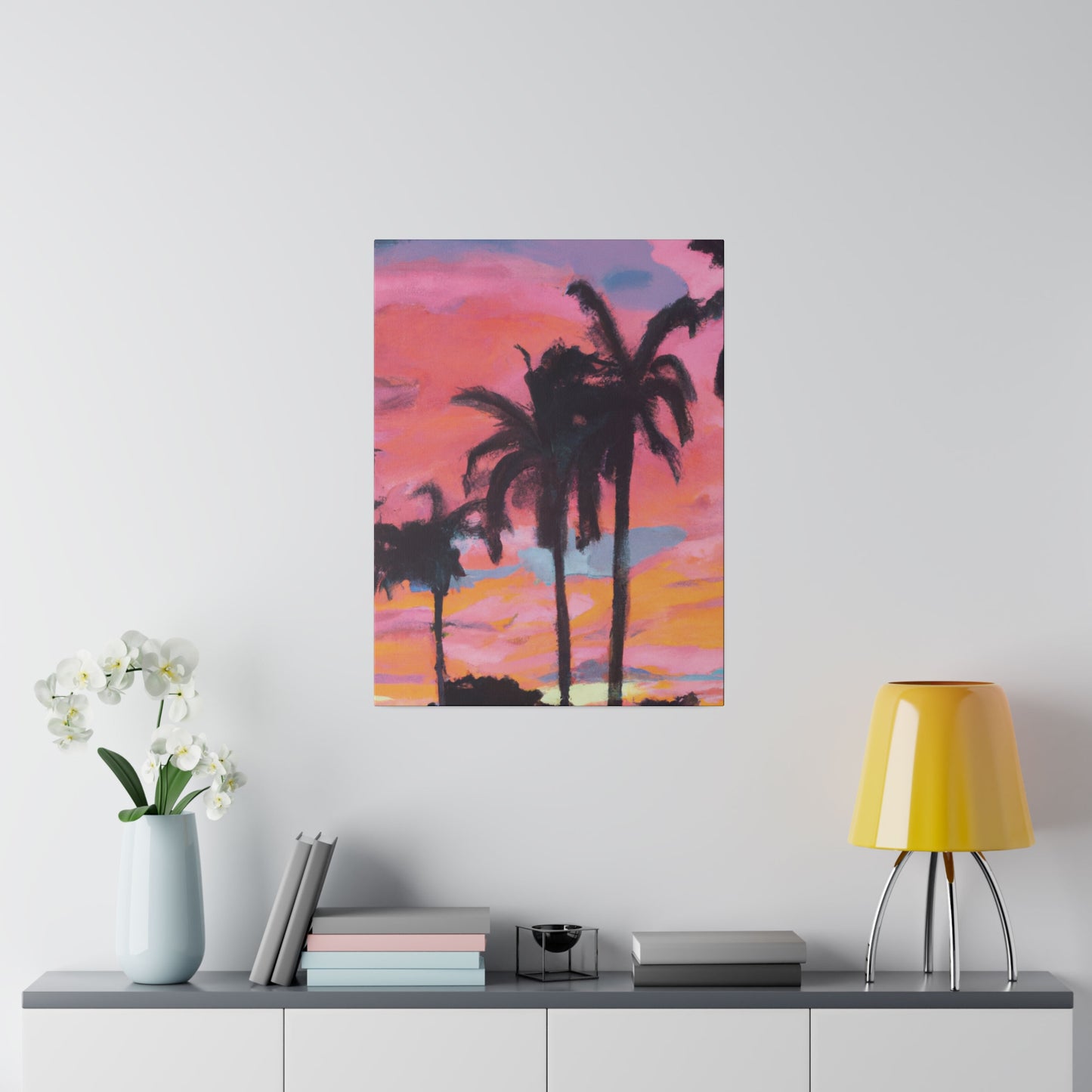 6349G - Miami Beach Sunset Painting Print | Miami | Beach | Sunset | Poster | Home Decor | Wall Art | Canvas