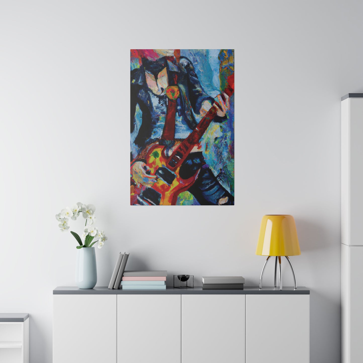 7105A - Rockstar Oil Painting Style Print | Poster | Home Decor | Wall Art | Music Art | Canvas