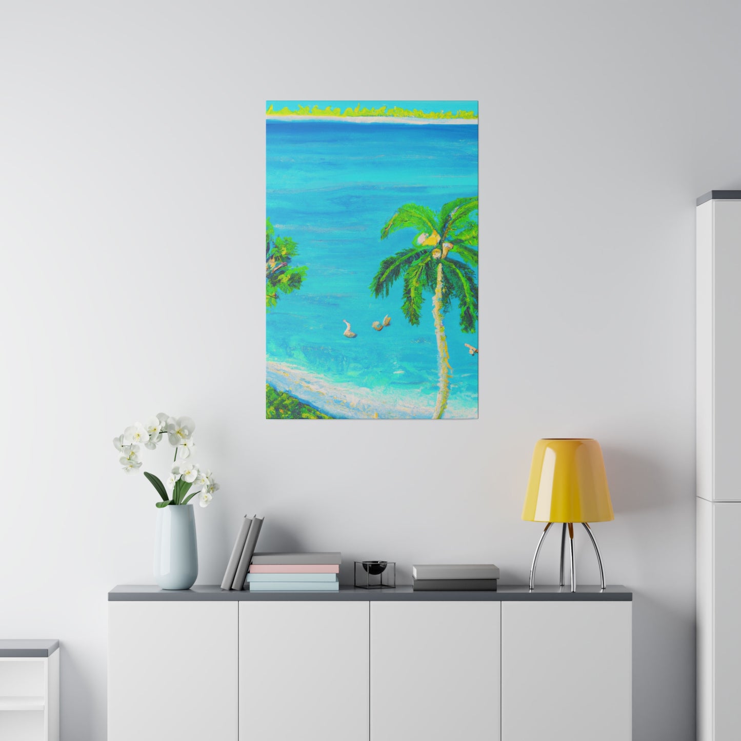 3749J - Bahamas Ocean Painting Print | Bahamas | Ocean | Beach | Poster | Home Decor | Wall Art | Canvas