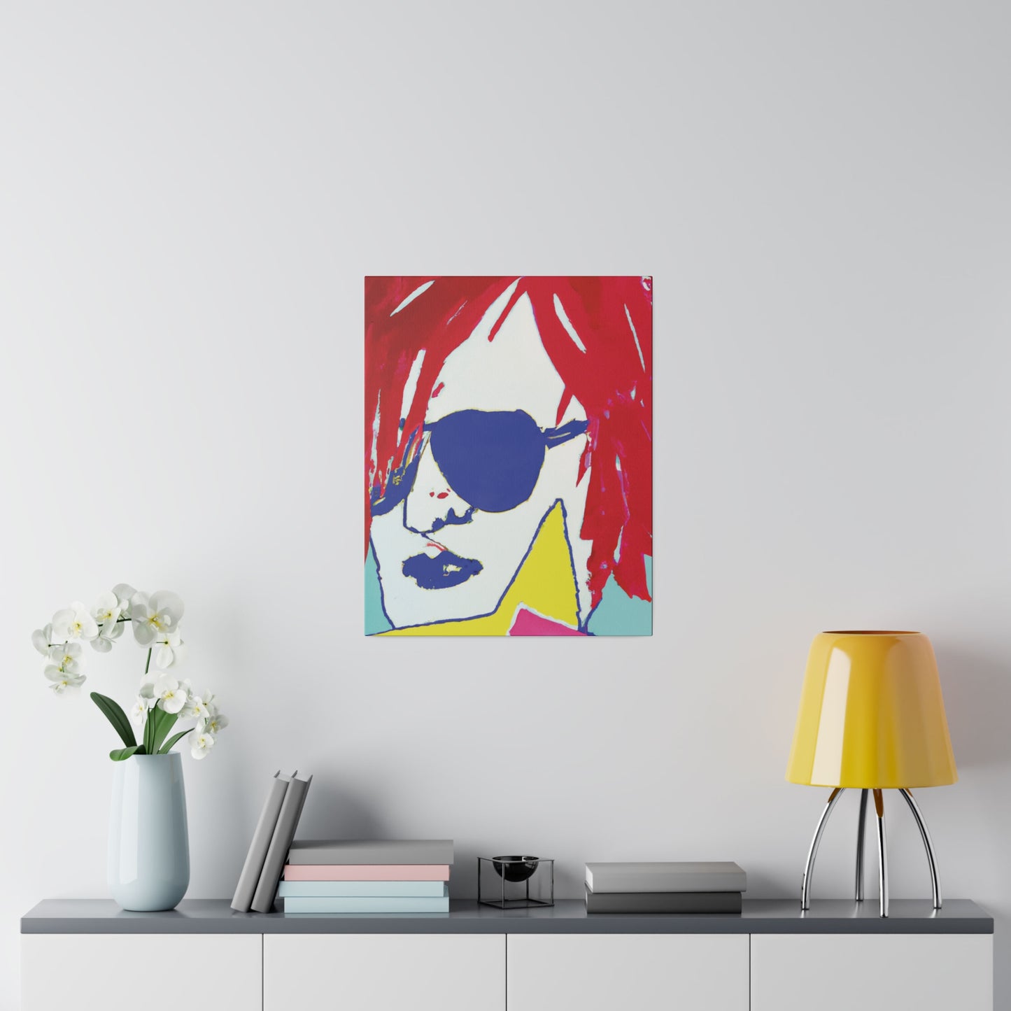 5681B - Rockstar Painting Print | Face | Abstract | Poster | Home Decor | Wall Art | Music Art | Canvas