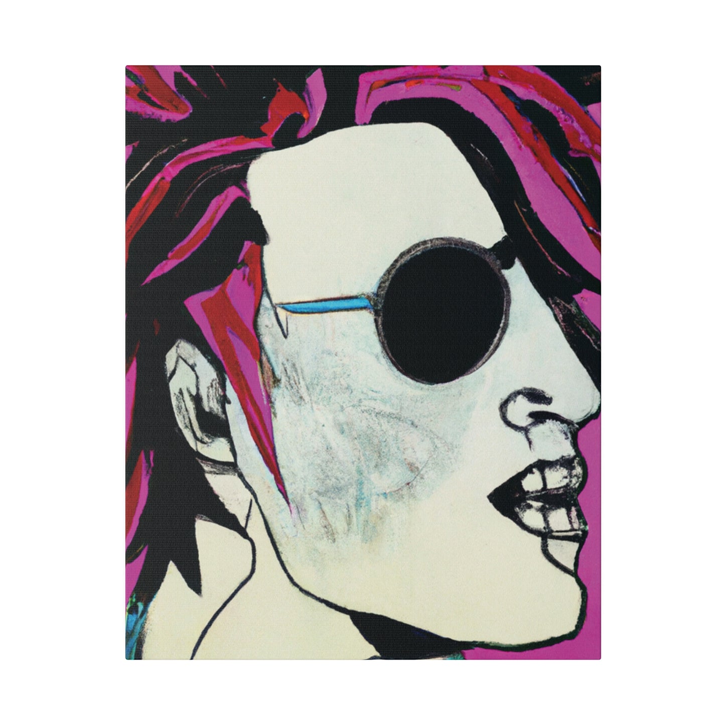 8159X - Rockstar Painting Print | Face | Abstract | Poster | Home Decor | Wall Art | Music Art | Canvas