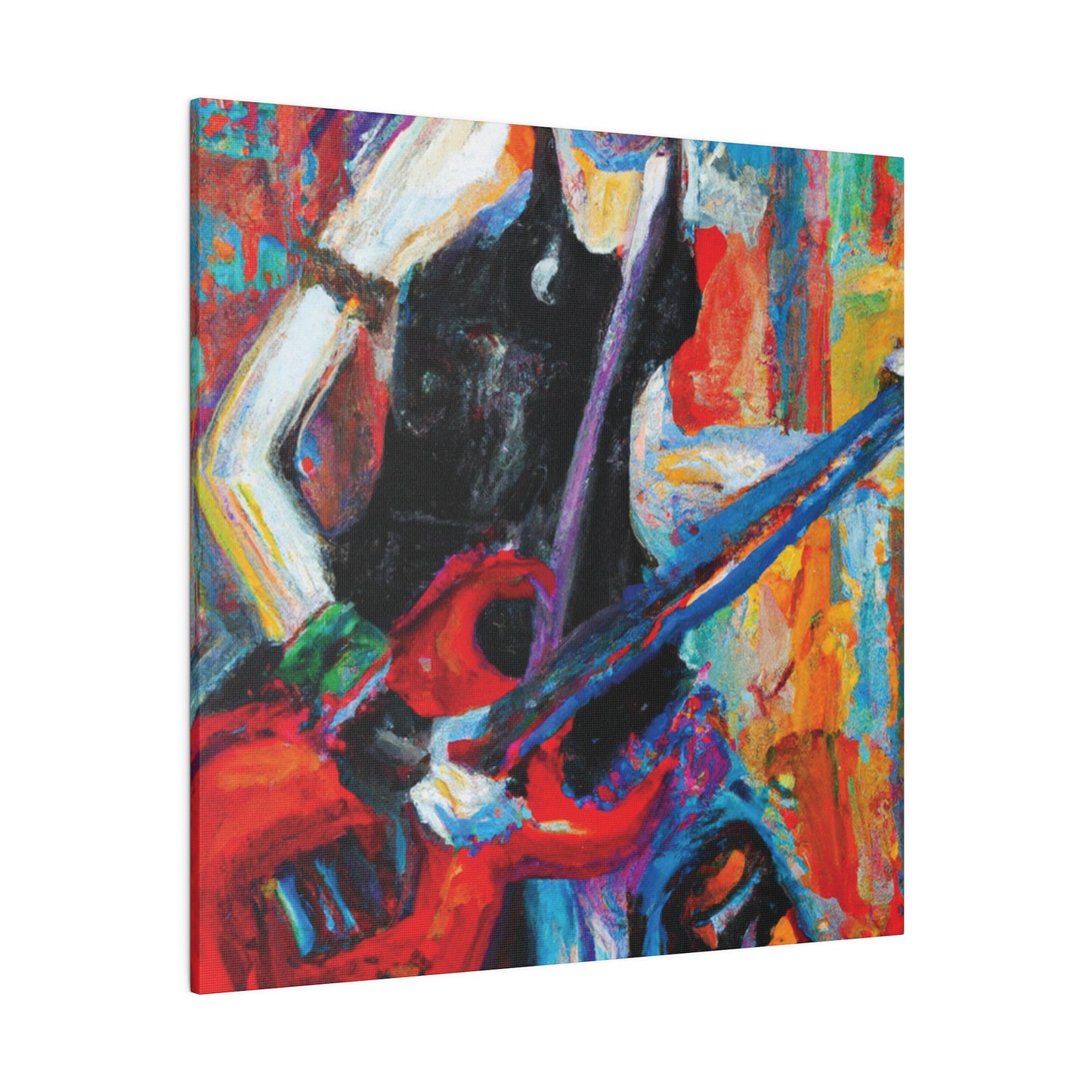 7384Q - Rockstar Oil Painting Style Print | Poster | Home Decor | Wall Art | Music Art | Canvas