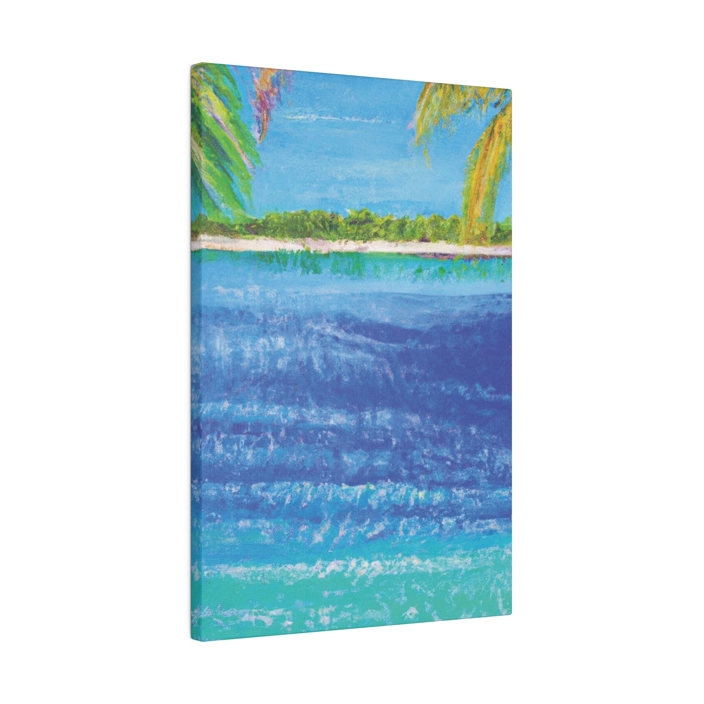 5045T - Bahamas Ocean Painting Print | Bahamas | Ocean | Beach | Poster | Home Decor | Wall Art | Canvas