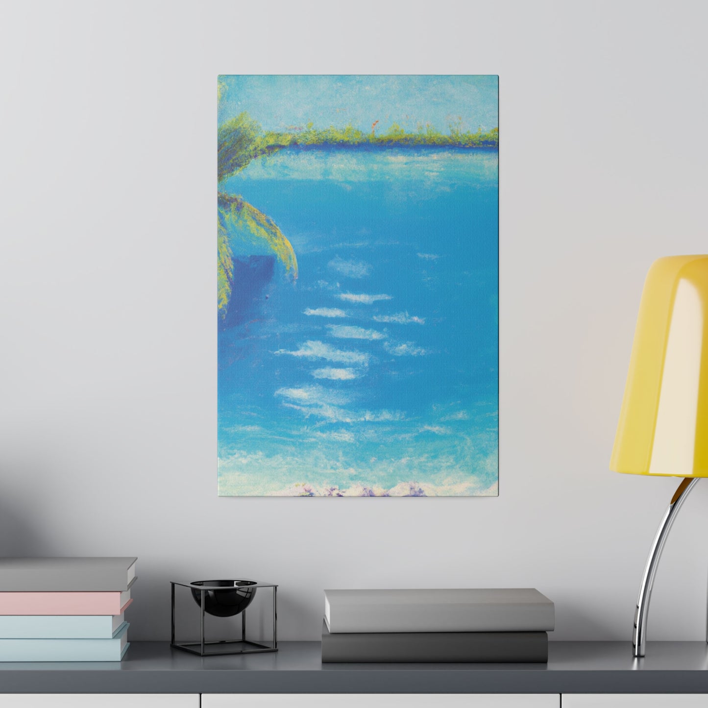 9819K - Bahamas Ocean Painting Print | Bahamas | Ocean | Beach | Poster | Home Decor | Wall Art | Canvas