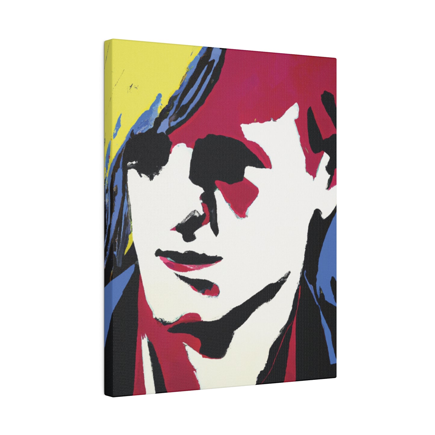8246E - Rockstar Painting Print | Face | Abstract | Poster | Home Decor | Wall Art | Music Art | Canvas