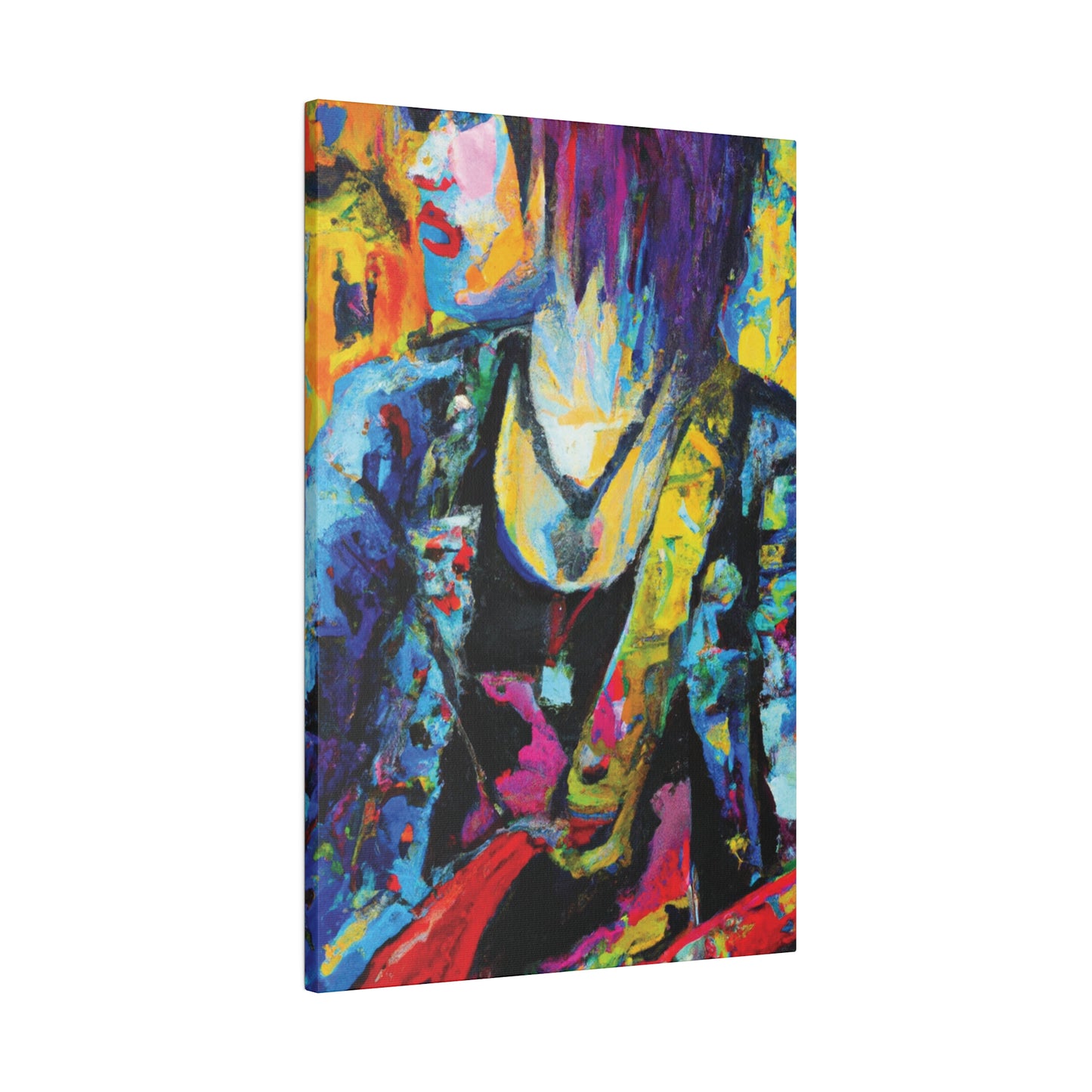 9756Z - Rockstar Oil Painting Style Print | Poster | Home Decor | Wall Art | Music Art | Canvas