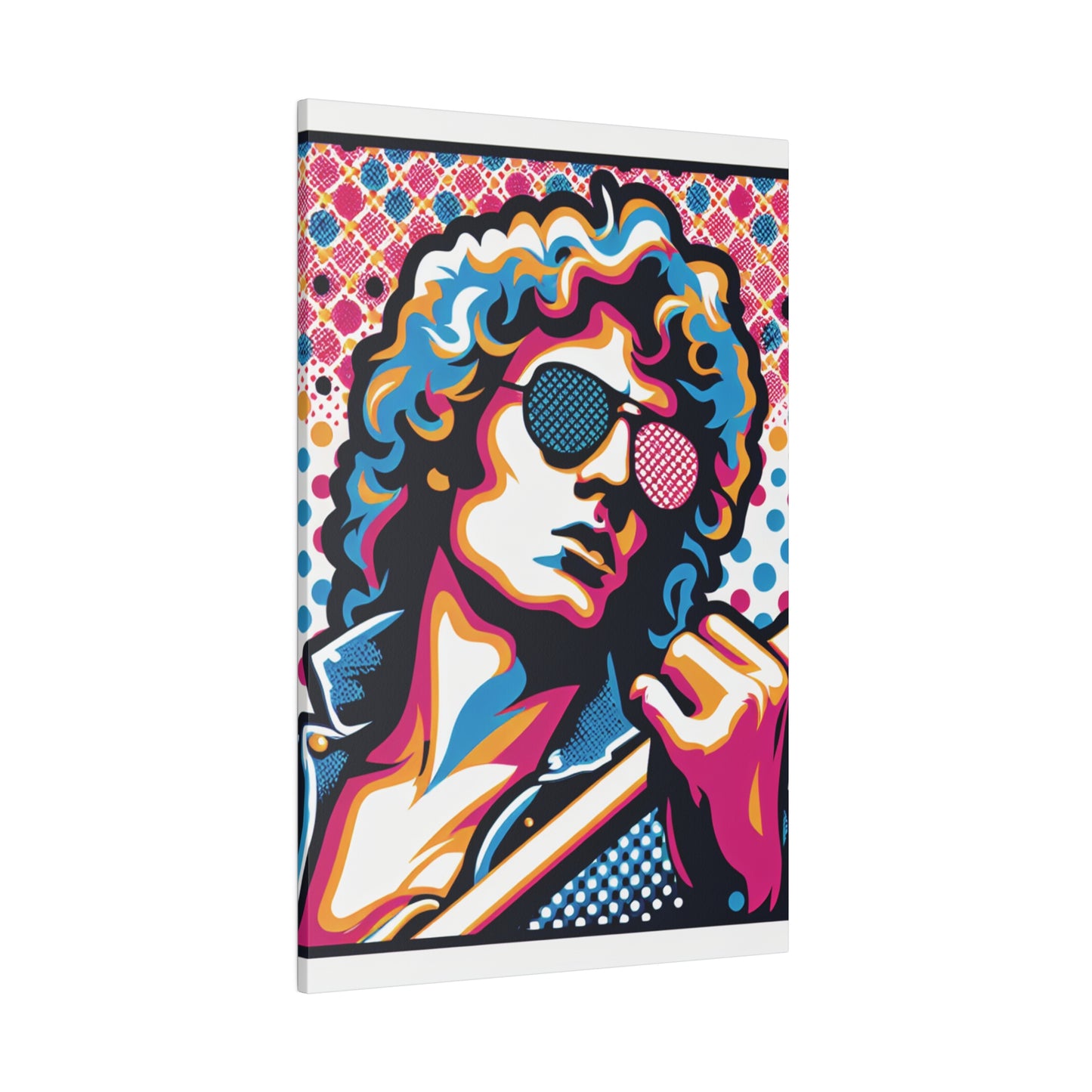 3572X - Rockstar Painting Print | Face | Abstract | Poster | Home Decor | Wall Art | Music Art | Canvas