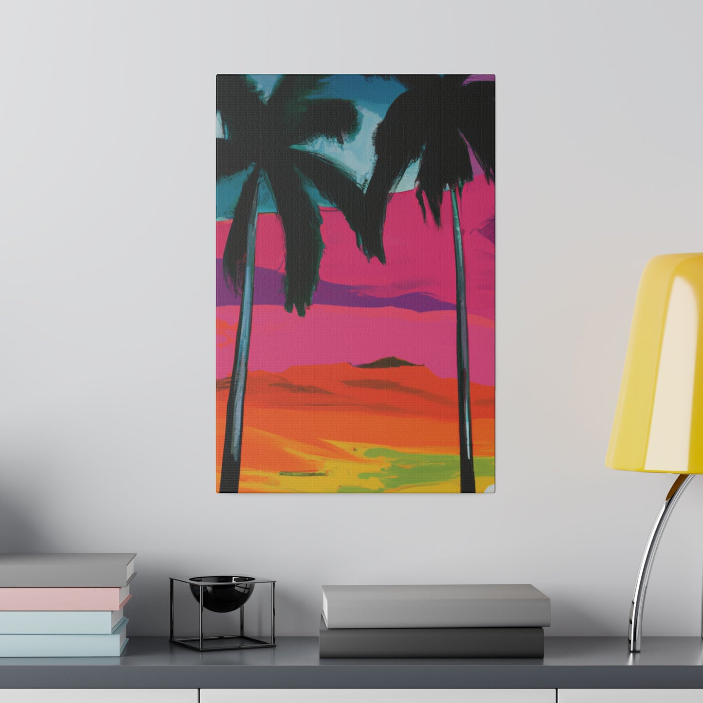 9027A - Miami Beach Sunset Painting Print | Miami | Beach | Sunset | Poster | Home Decor | Wall Art | Canvas