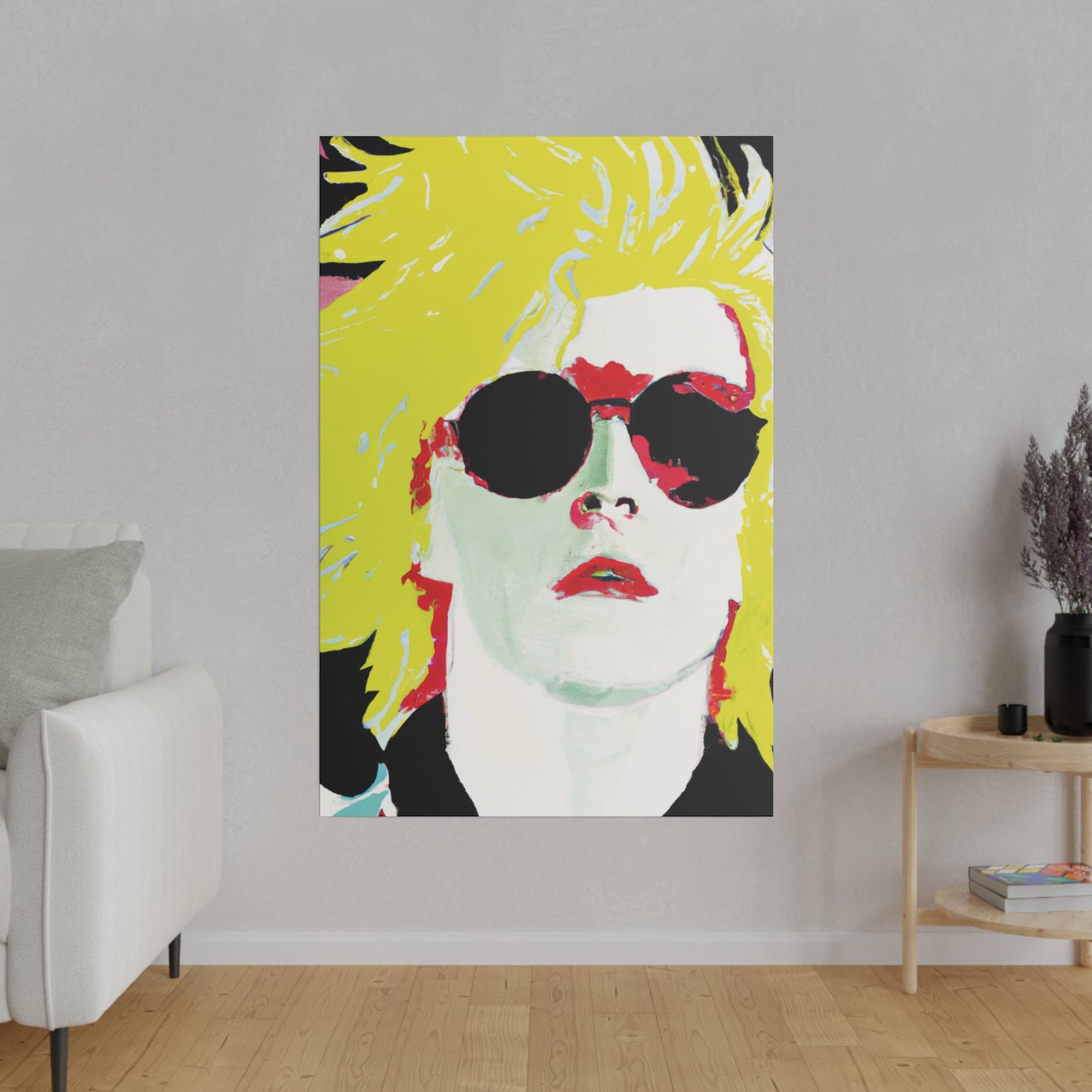 6289X - Rockstar Painting Print | Face | Abstract | Poster | Home Decor | Wall Art | Music Art | Canvas