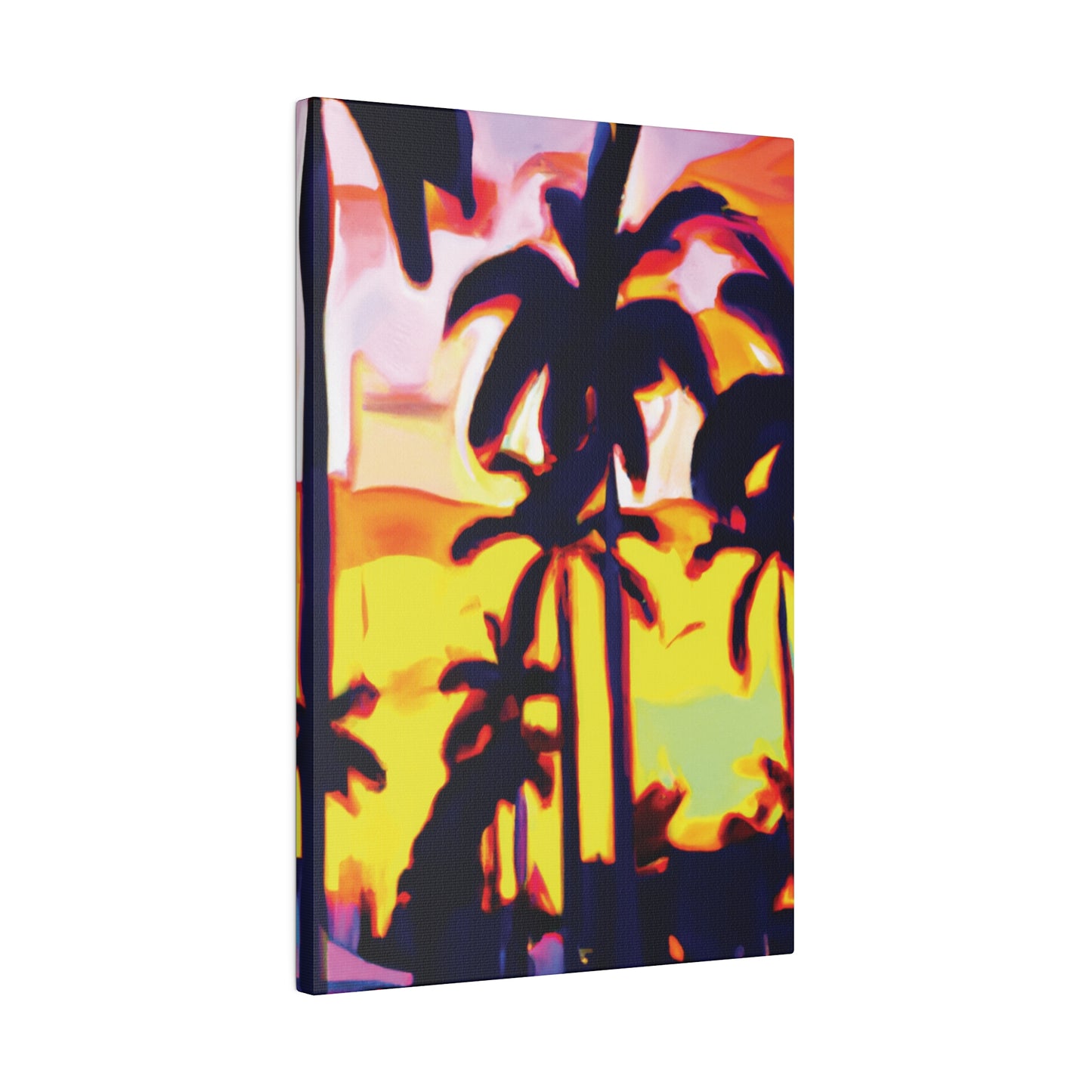 8254X - Miami Beach Sunset Painting Print | Miami | Beach | Sunset | Poster | Home Decor | Wall Art | Canvas