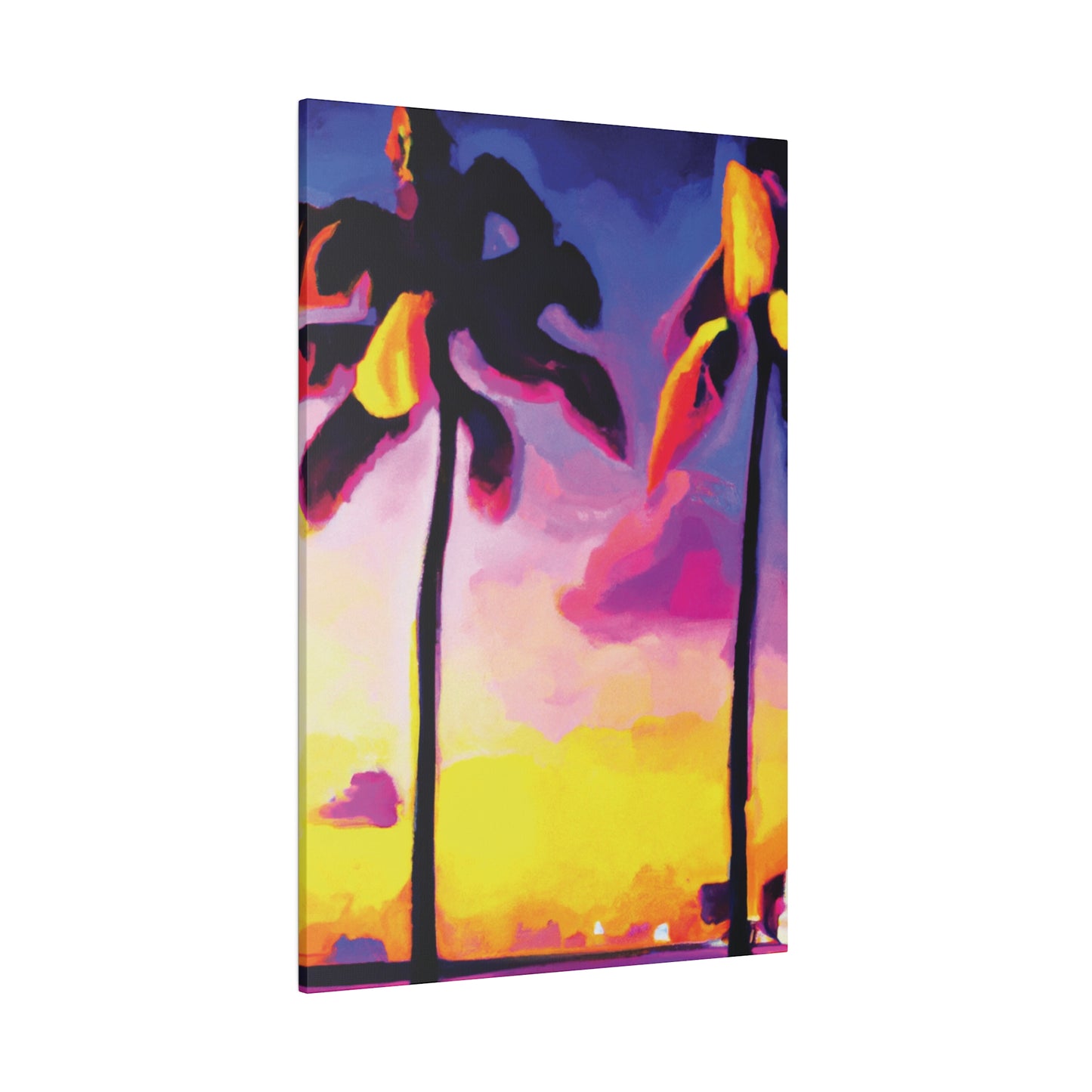 839P - Miami Beach Sunset Painting Print | Miami | Beach | Sunset | Poster | Home Decor | Wall Art | Canvas