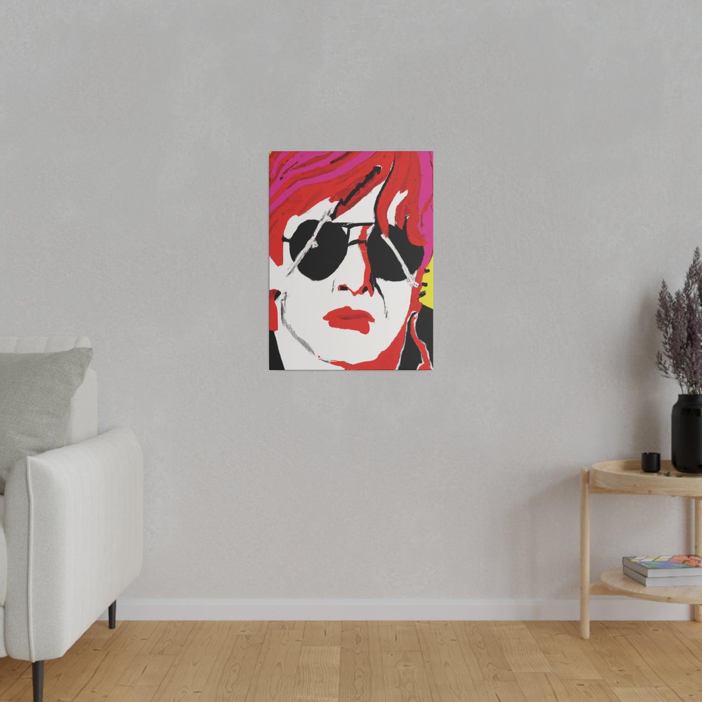 6831H - Rockstar Painting Print | Face | Abstract | Poster | Home Decor | Wall Art | Music Art | Canvas